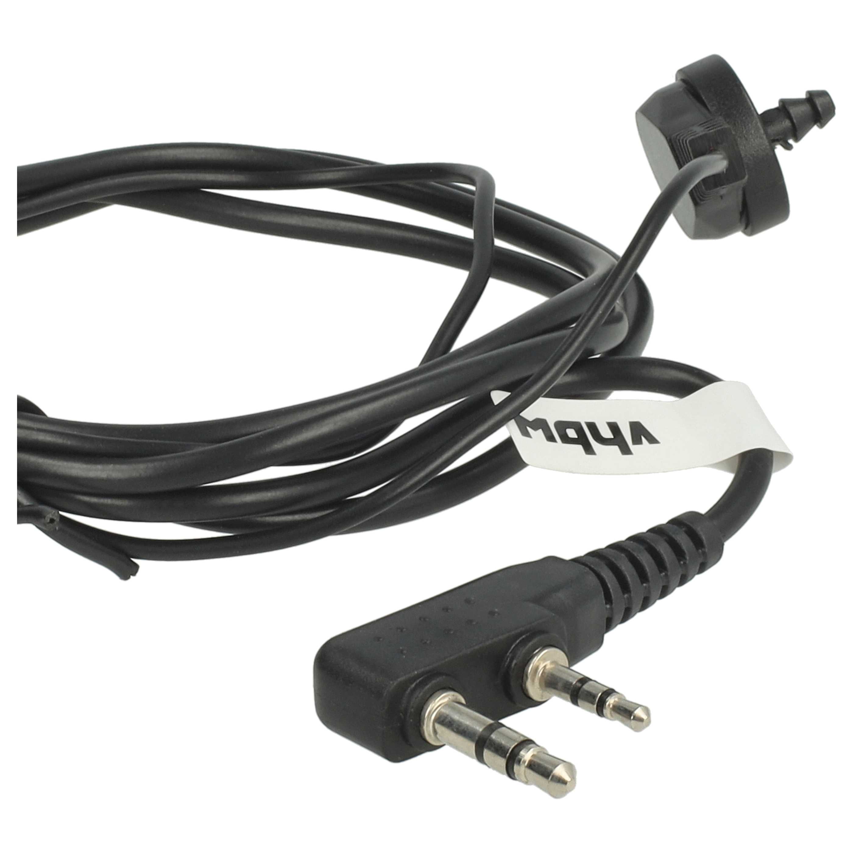 Auriculares para transceptor Kenwood, Baofeng Pro-Talk + botón llamada + clip + tubo acústico transparente