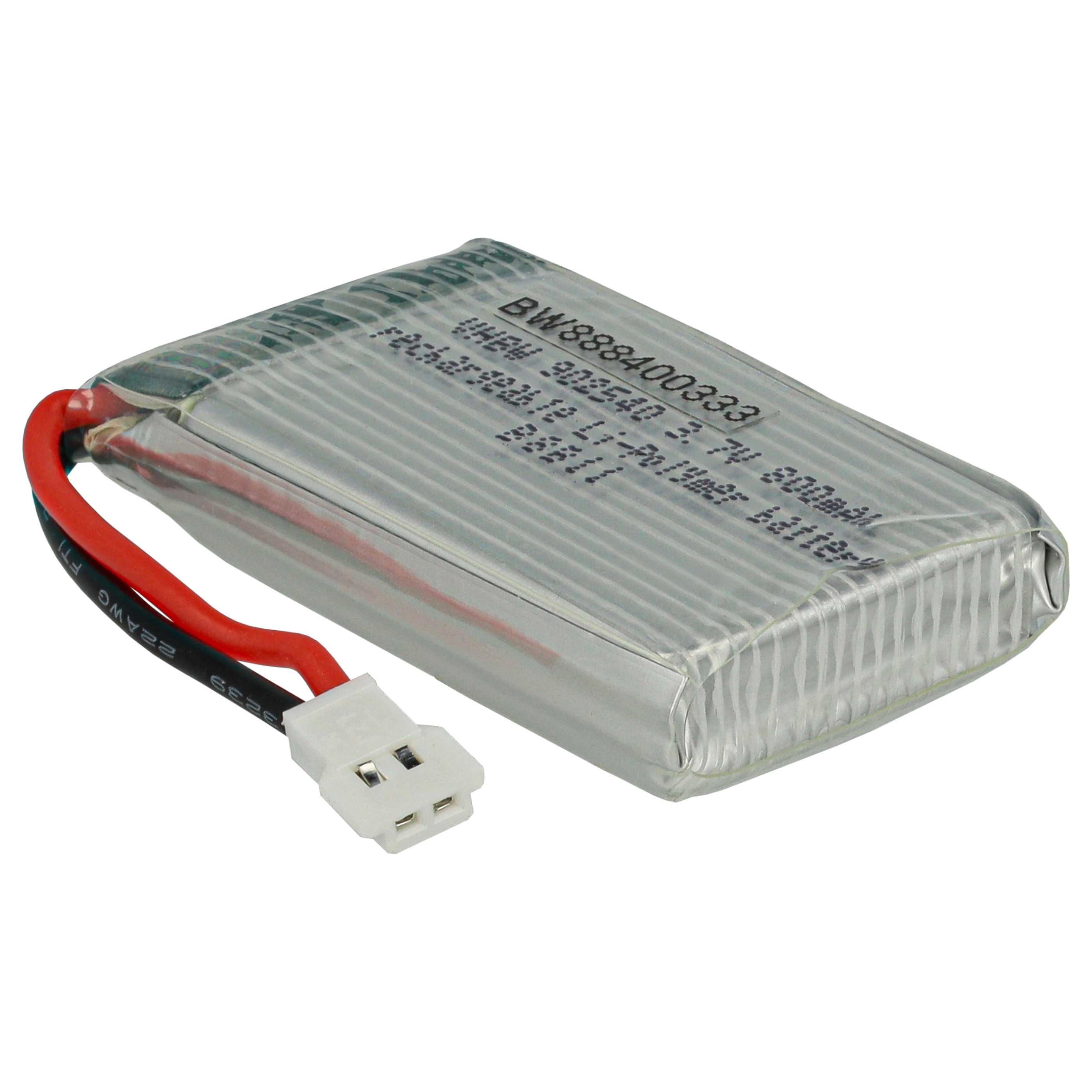 Batterie modèle radio-télécommandé - 800mAh 3,7V Li-polymère, XH 2.54 2P
