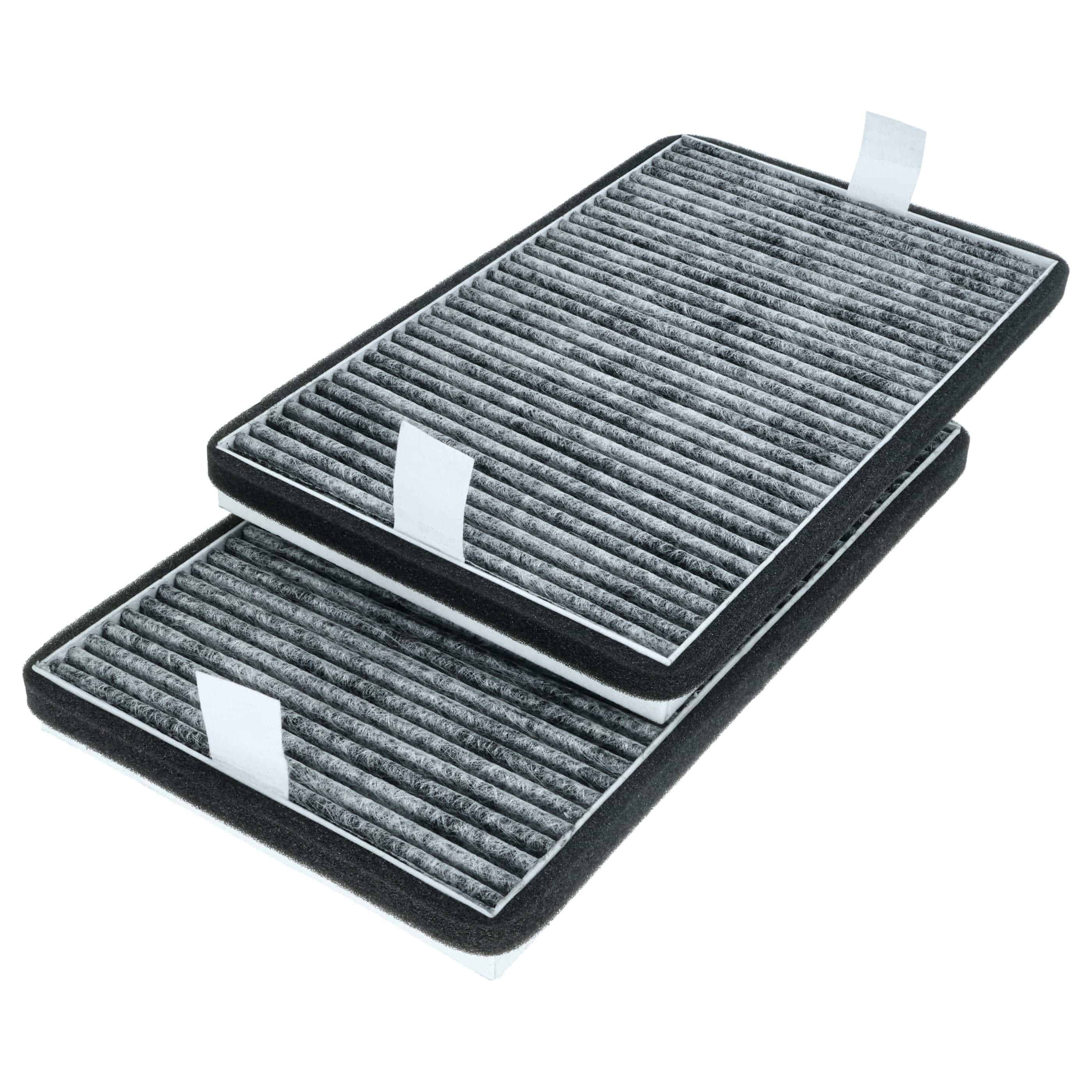 2x Filtres à charbon actif remplace Miele DKF 19-P, 11762560 pour hotte Miele