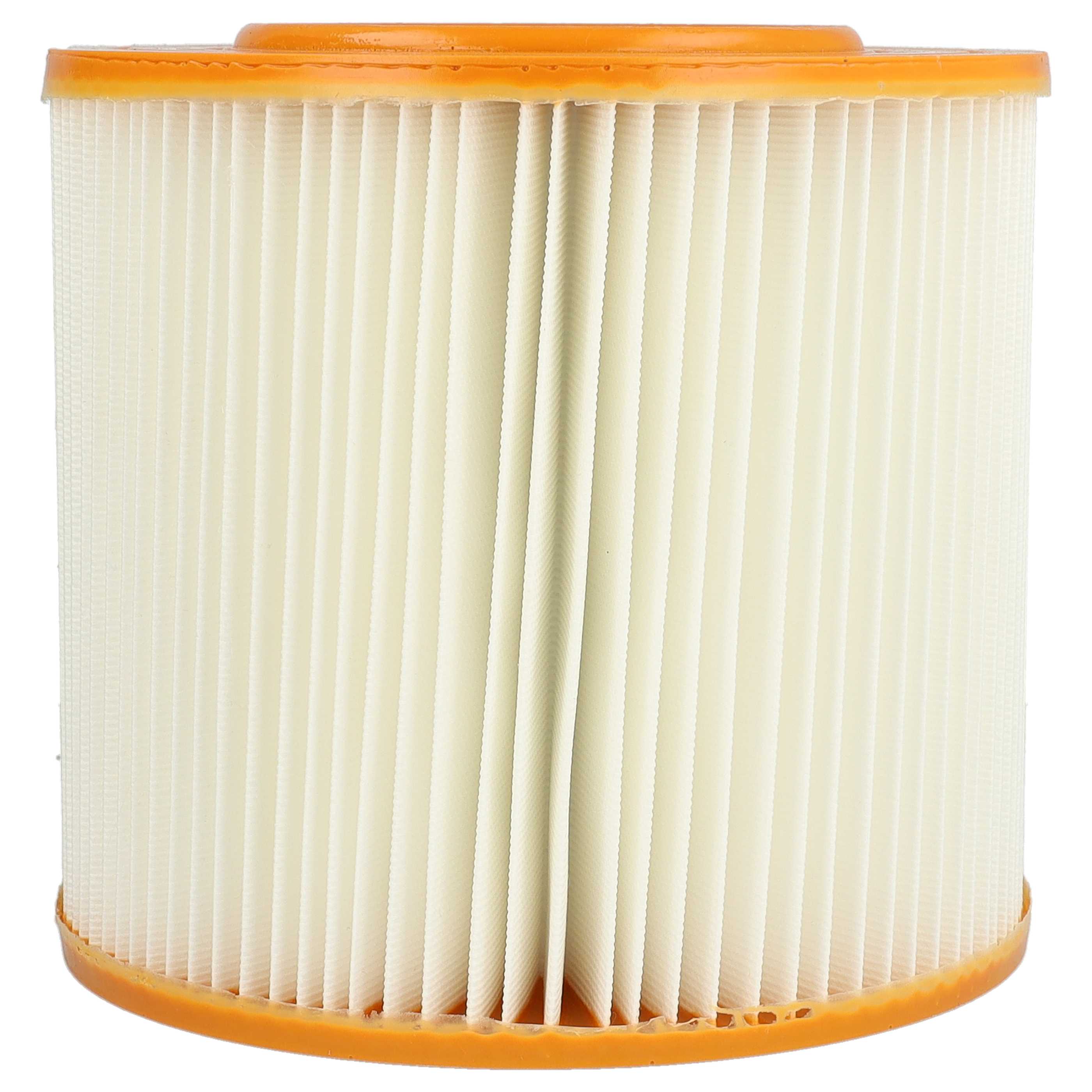 2x pleated filter replaces Allaway 210813, 10819, 2577, 10813 for Allaway Vacuum Cleaner, orange / white
