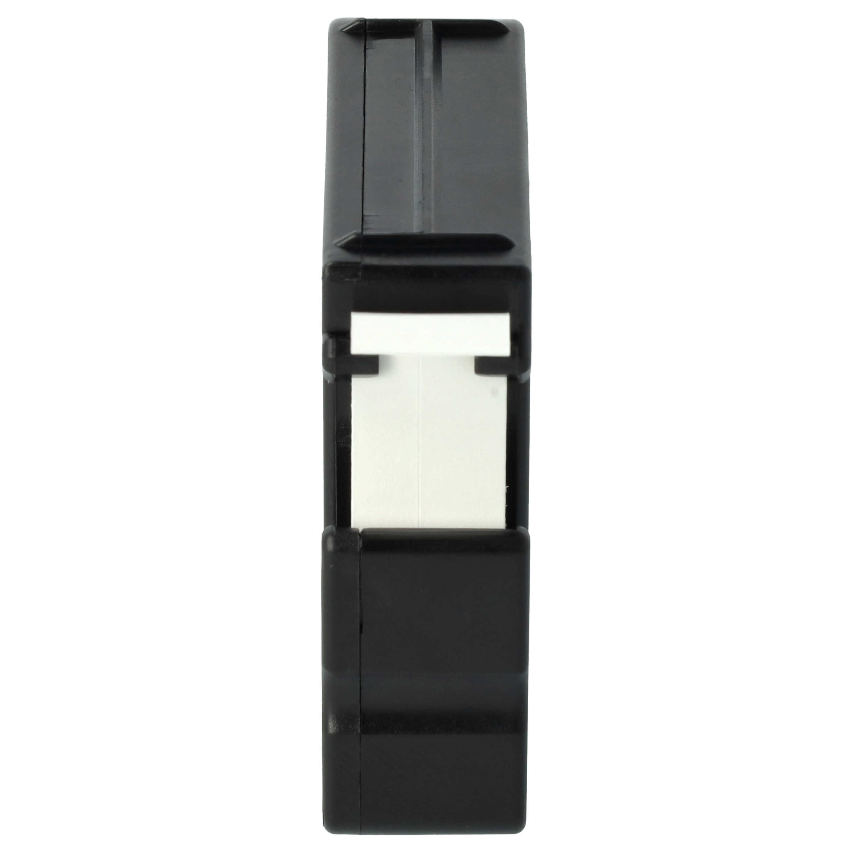 2x Label Tape replaces Brother M-K231 - 12 mm Black to White