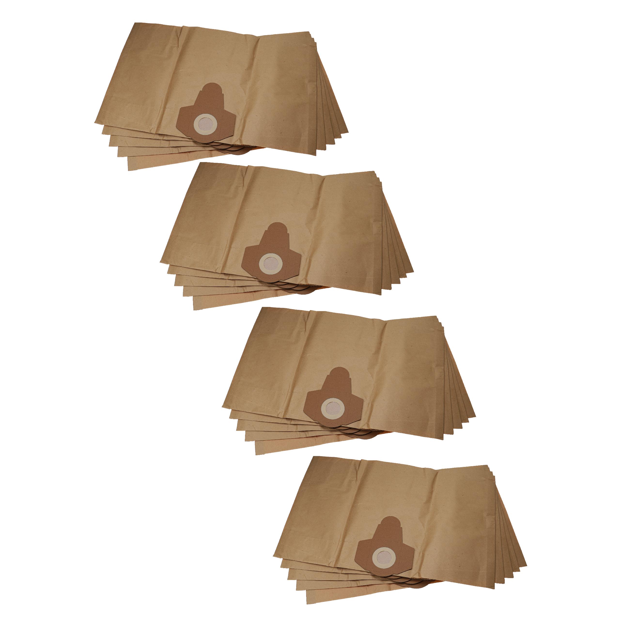 20x Sac remplace 4035485011445, 30250133 pour aspirateur Parkside - papier
