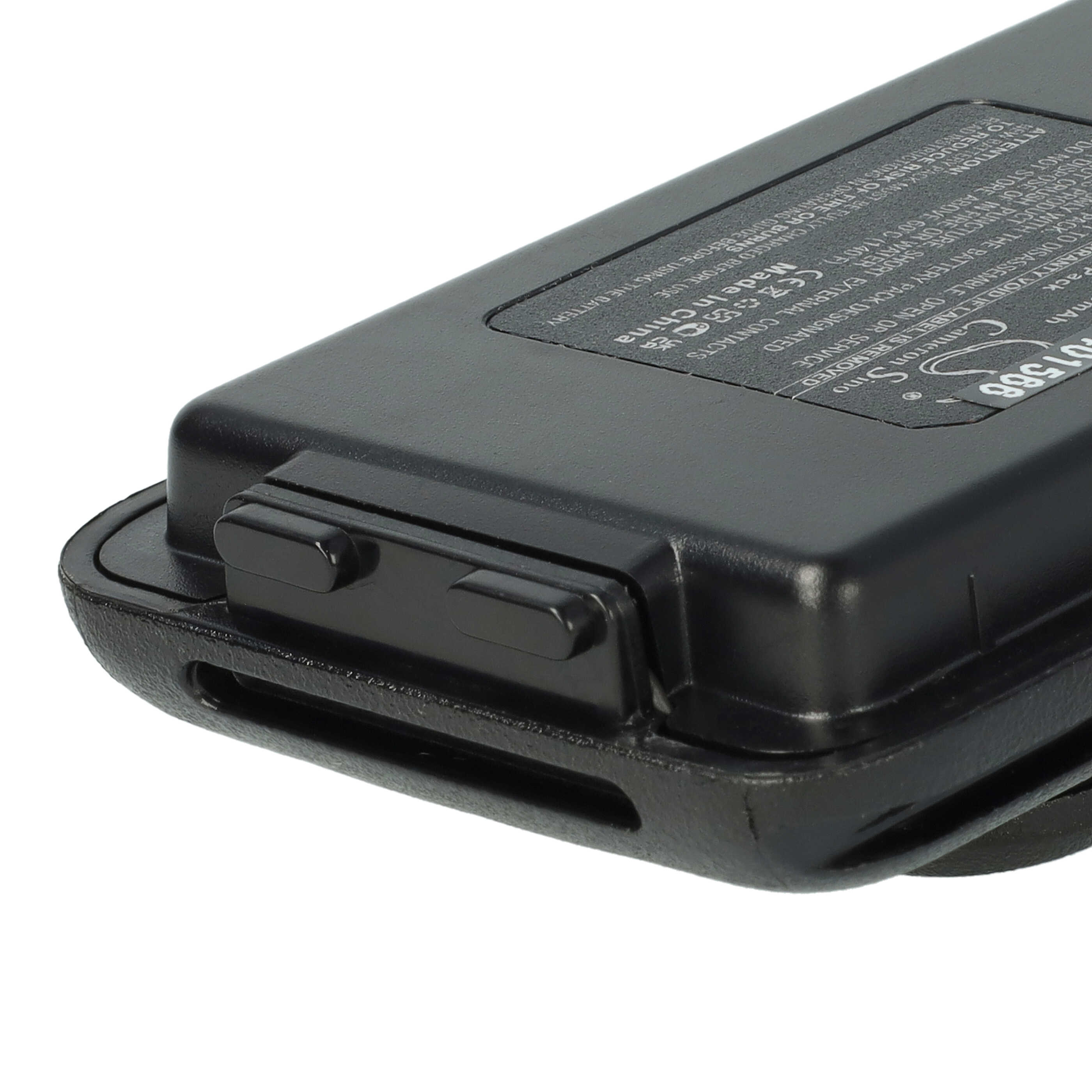Batería reemplaza Motorola CZ088B001 para radio, walkie-talkie Motorola - 1800 mAh 7,4 V Li-Ion con clip