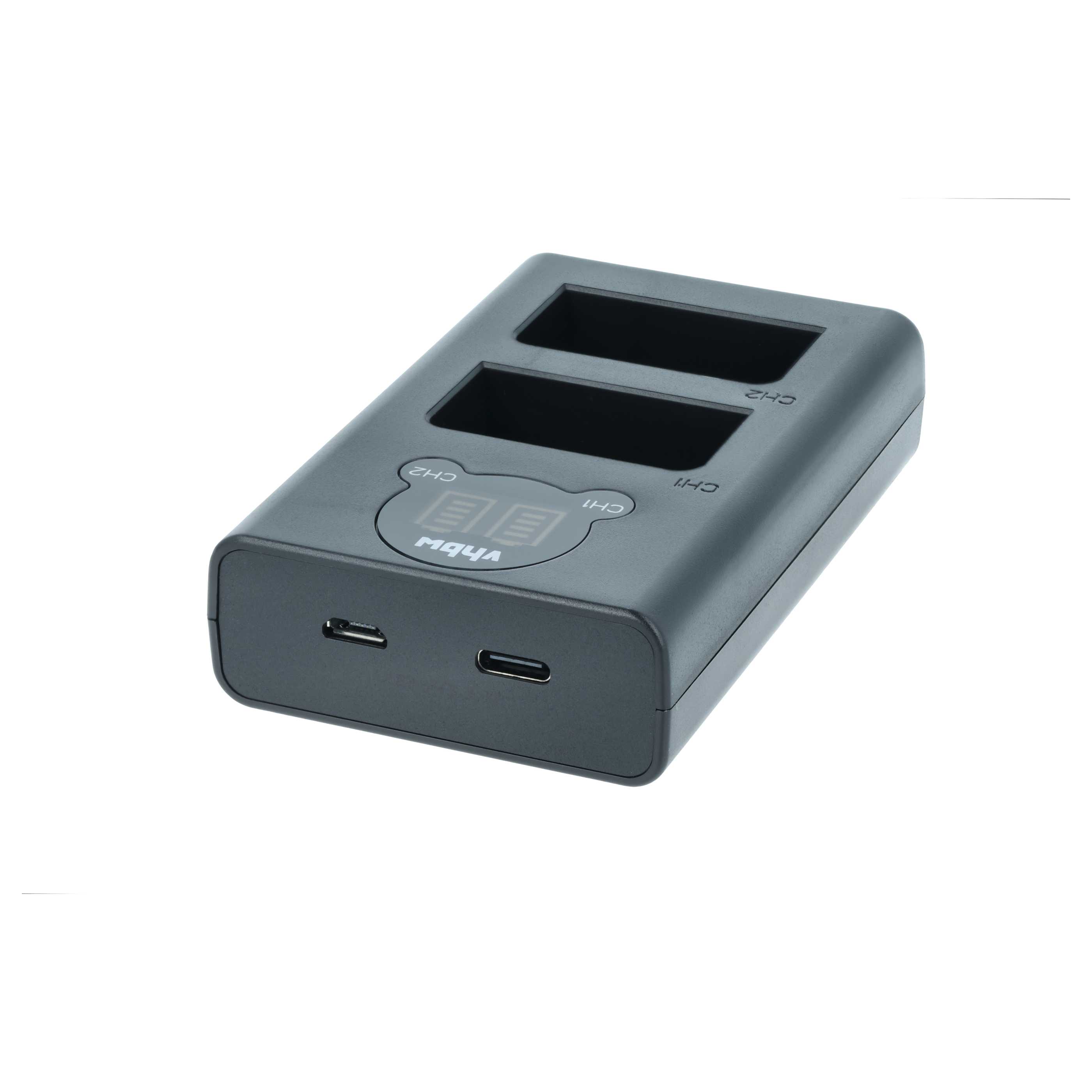 Battery Charger Micro-USB + USB-C + Cable USB-C suitable for Nikon Z50, Z Fc, Z30, Z50 II Digital Camera