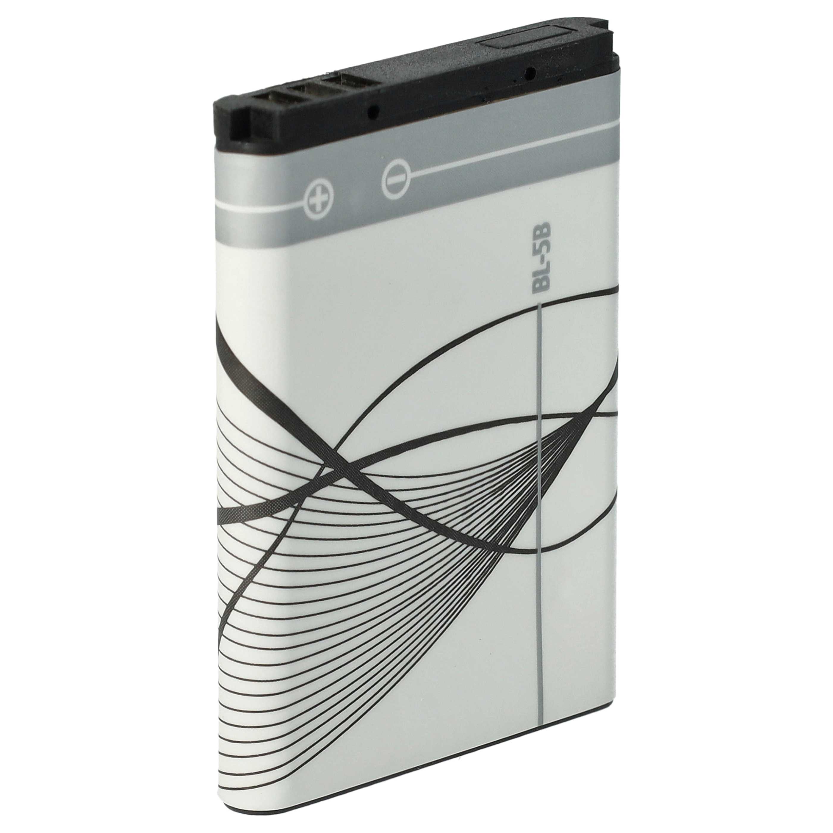 Batterie remplace Blu N5B80T pour téléphone portable - 600mAh, 3,7V, Li-ion