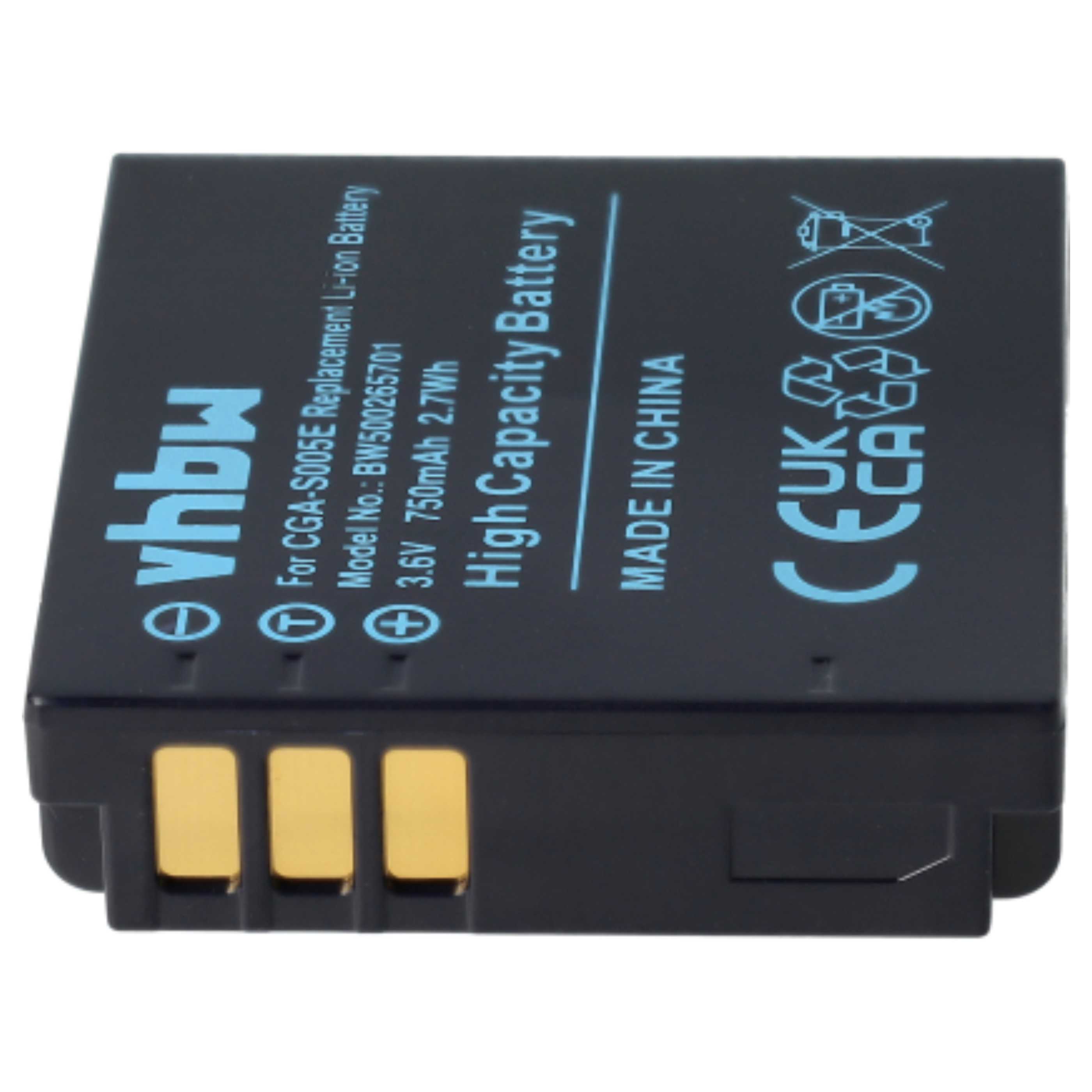 Batería reemplaza Leica BP-DC4 para cámara - 750 mAh 3,6 V Li-Ion