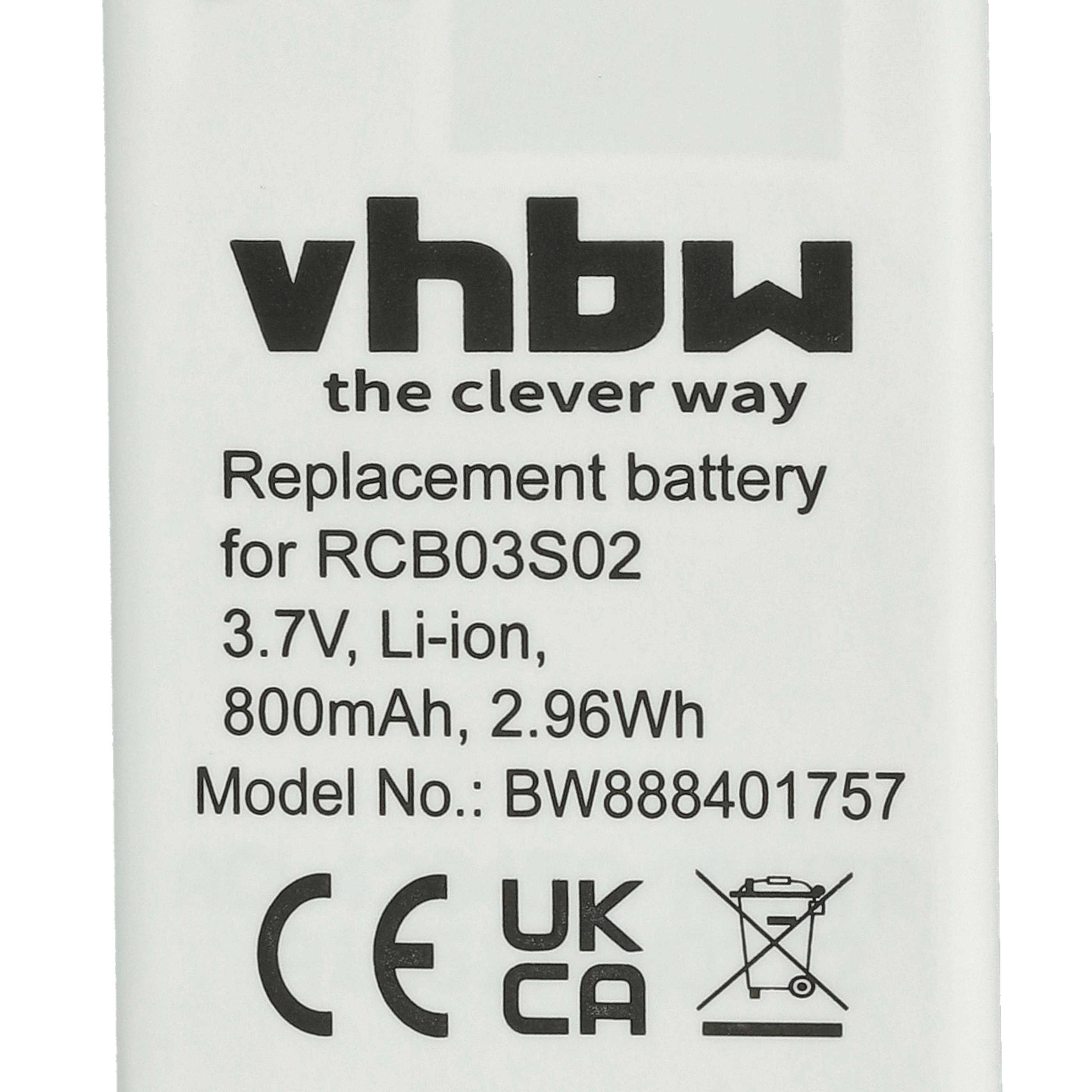 Senior Mobile Phone Battery Replacement for Swisstone RCB03S02 - 800 mAh 3.7 V Li-Ion