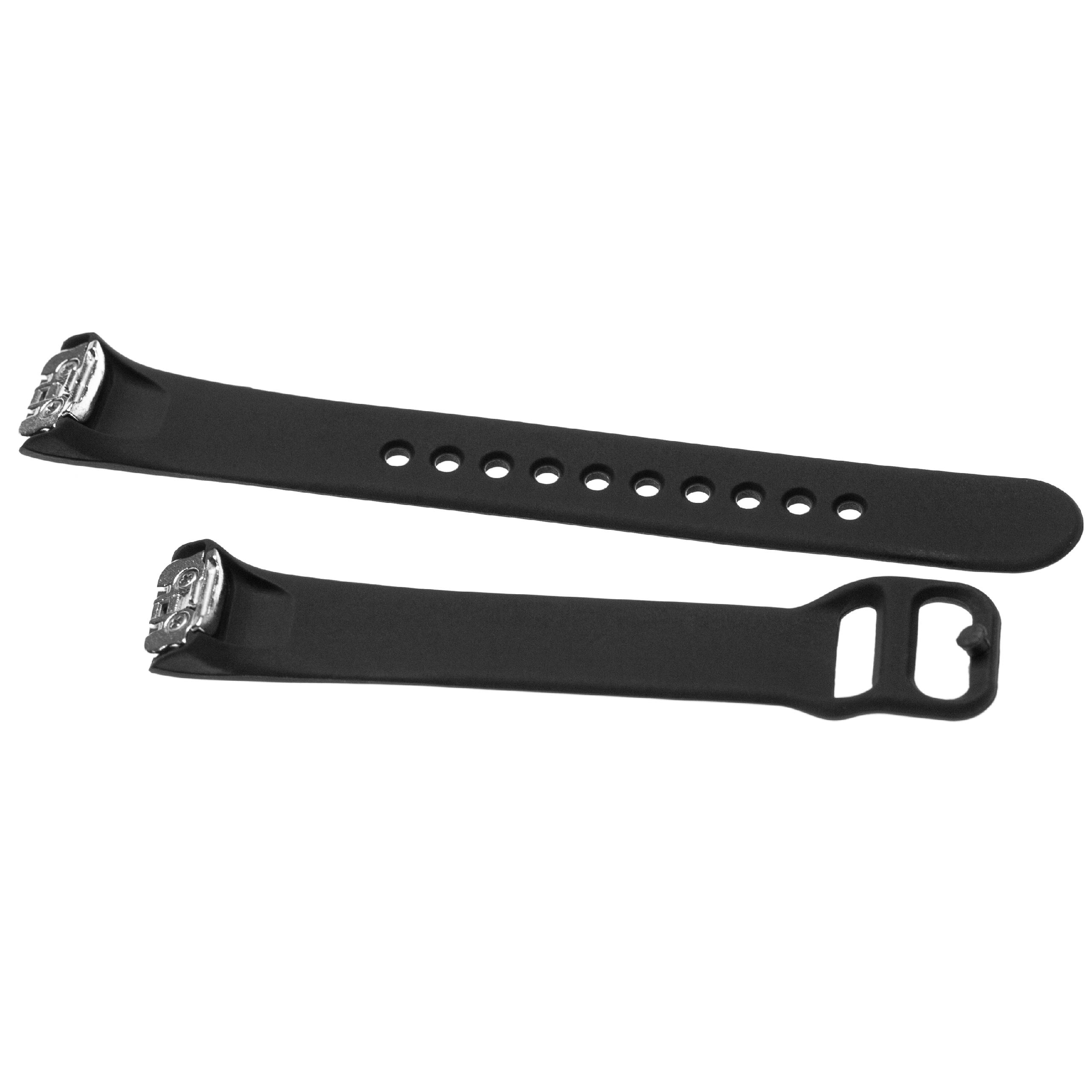 wristband for Samsung Galaxy Fit Smartwatch - 11.5 + 8.9 cm long, 17mm wide, silicone, black