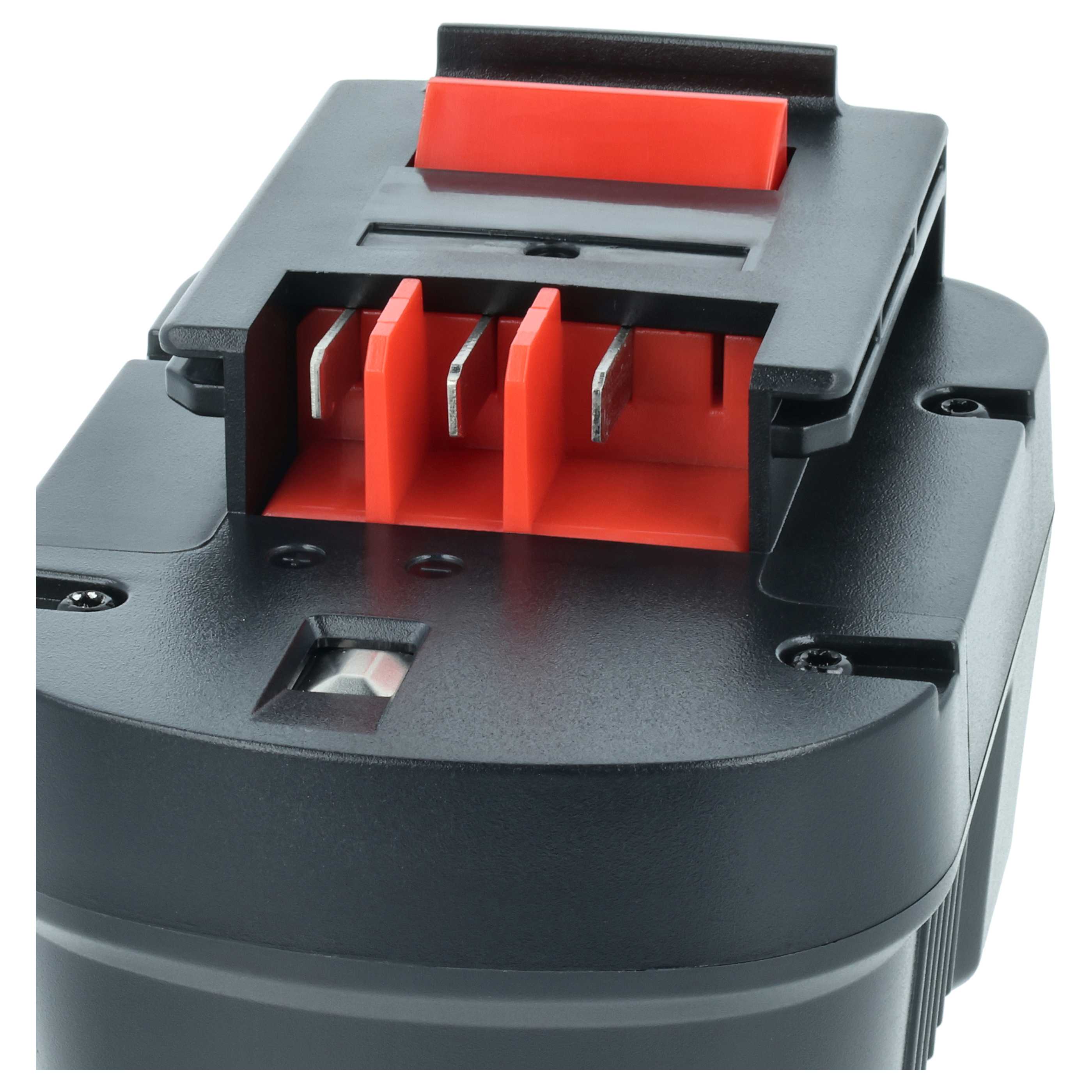 2x Battery replaces Black & Decker A12, A12-XJ, A12EX, A1712, A12E Electric Power Tool - 3000 mAh, 12 V, NiMH