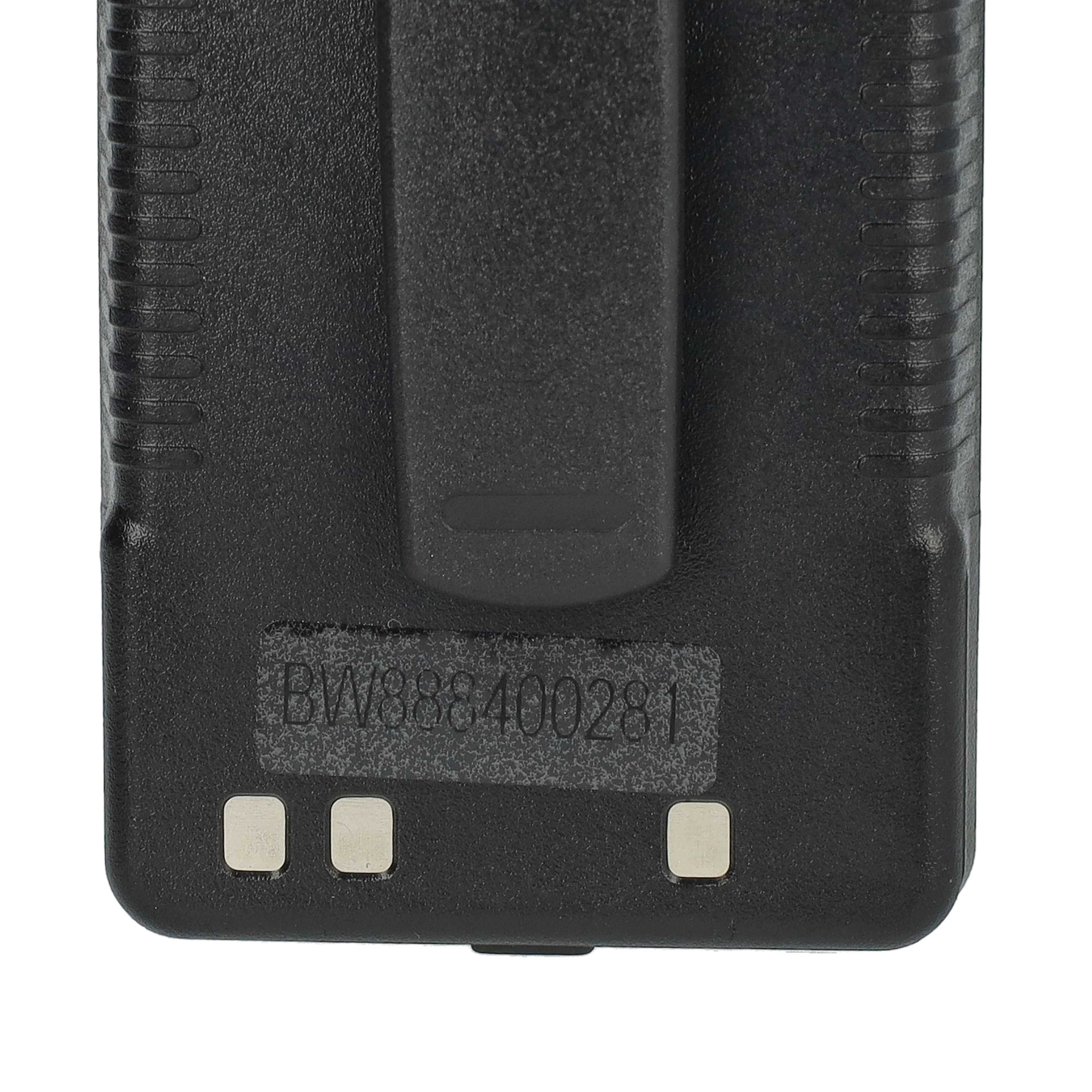 Radio 2x Battery replaces Yaesu SBR-14, SBR-14Li - 2200 mAh 7.4 V Li-Ion + Belt Clip