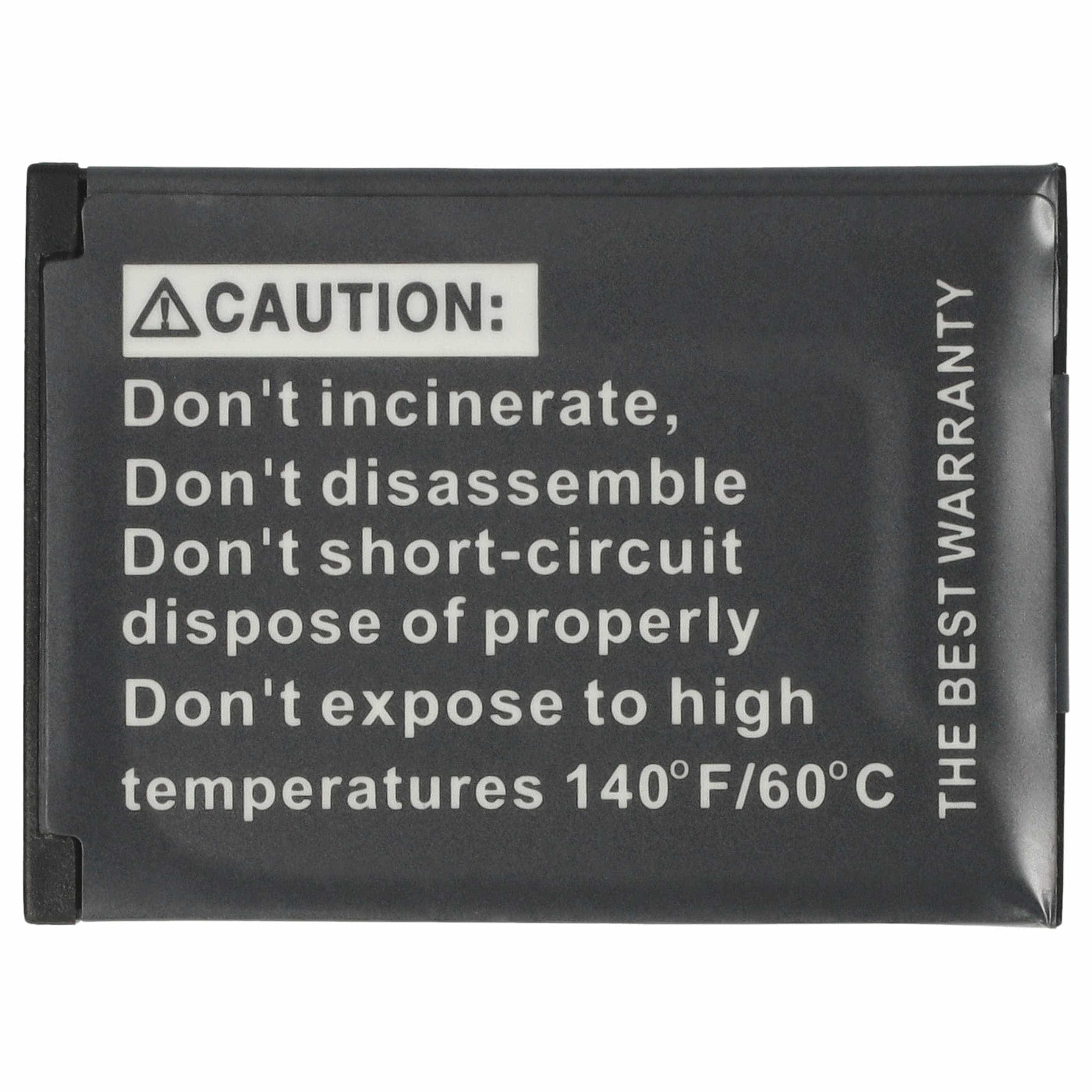Videocamera Battery replaces JVC BN-VH105 - 850 mAh 3.6 V Li-Ion