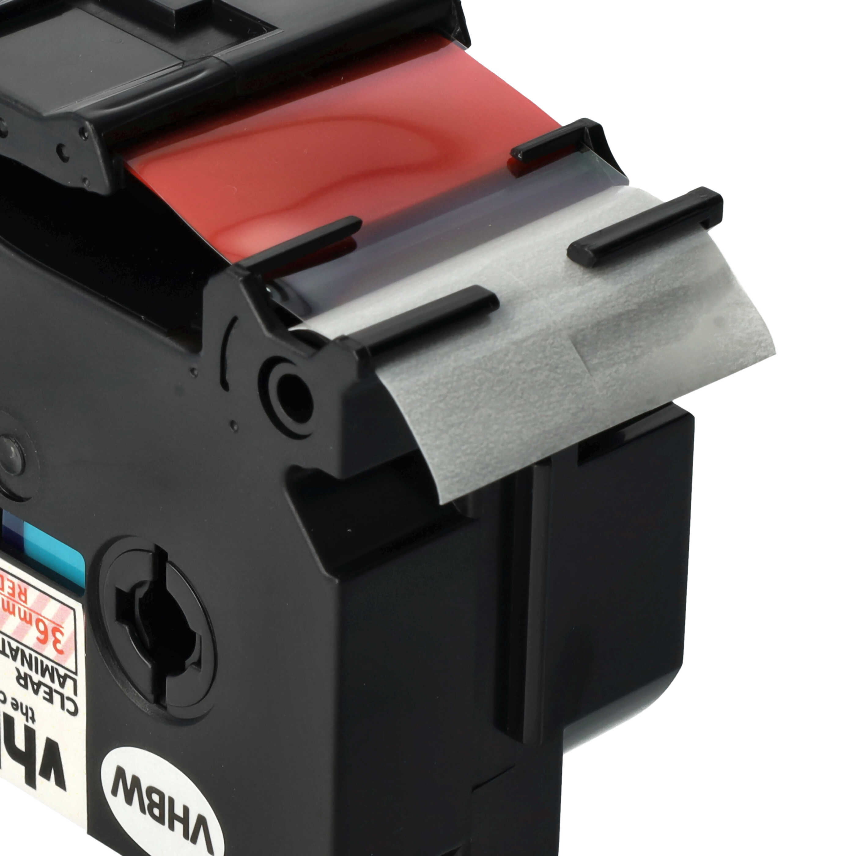 Label Tape replaces Brother TZE-162 - 36 mm Red to Transparent