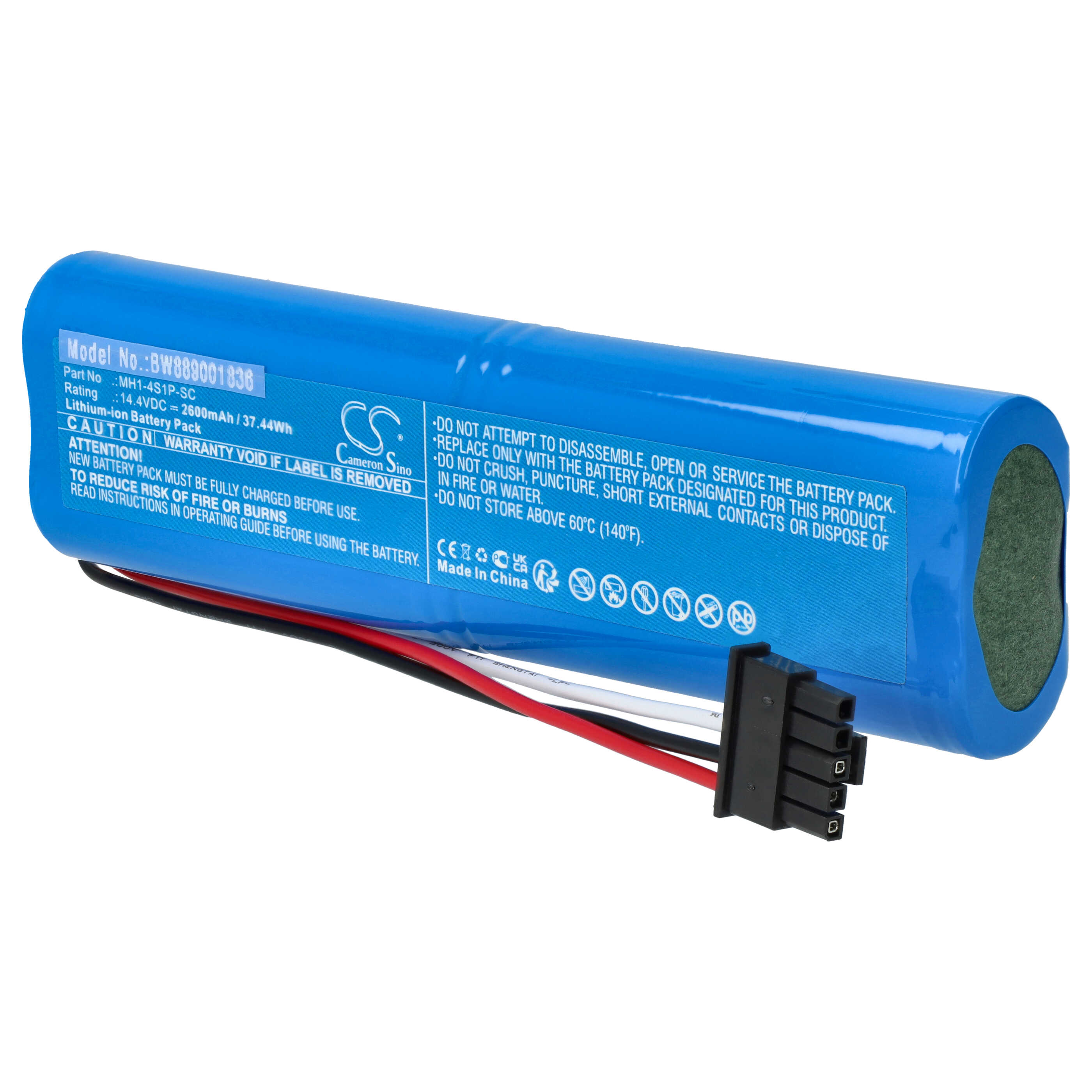 Battery Replacement for Haier MH1-4S1P-SC for - 2600mAh, 14.4V, Li-Ion