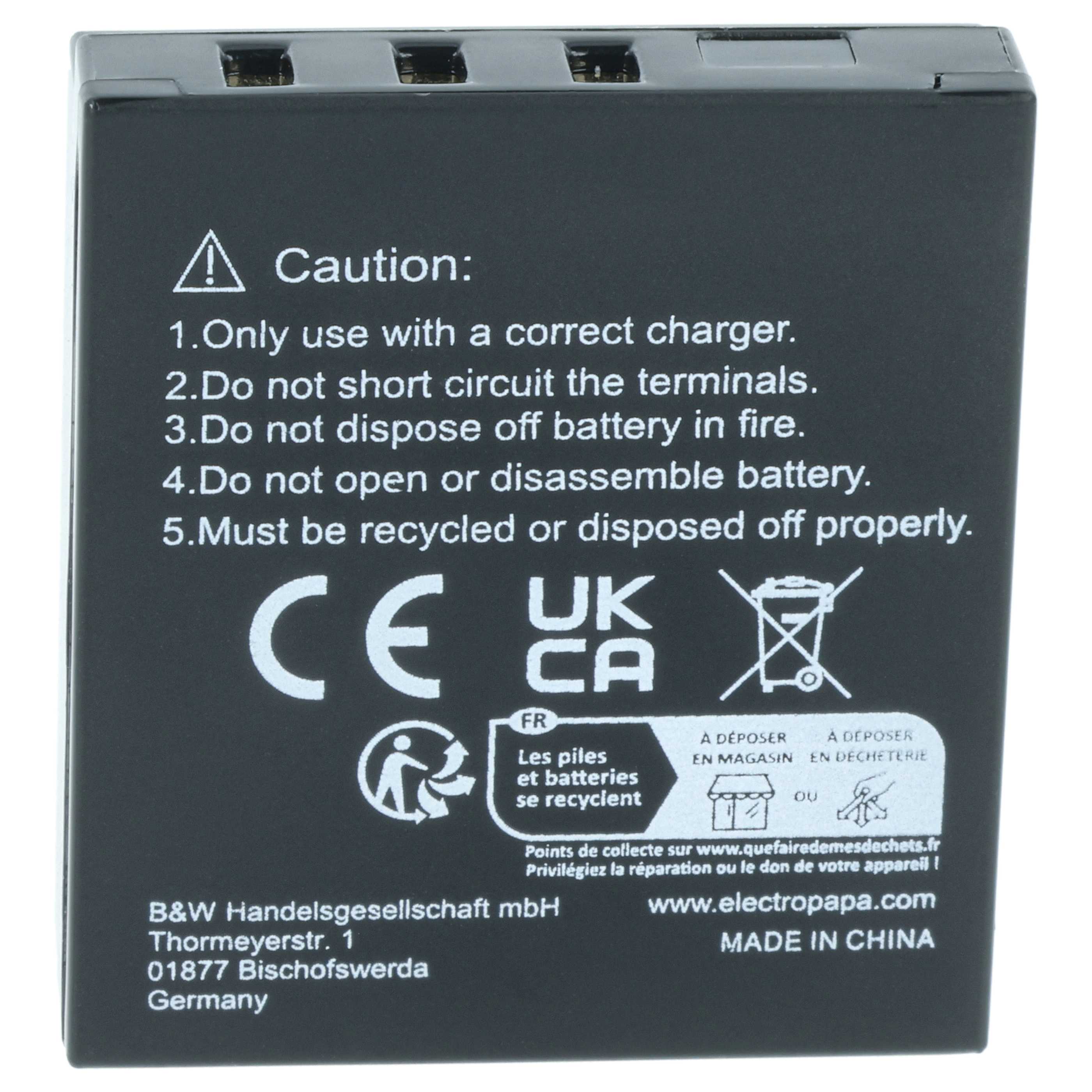 Battery replaces Leica 18706, EA-DC-8, BP-DC8, BP-DC8E - 1100mAh, 3.6V, Li-Ion