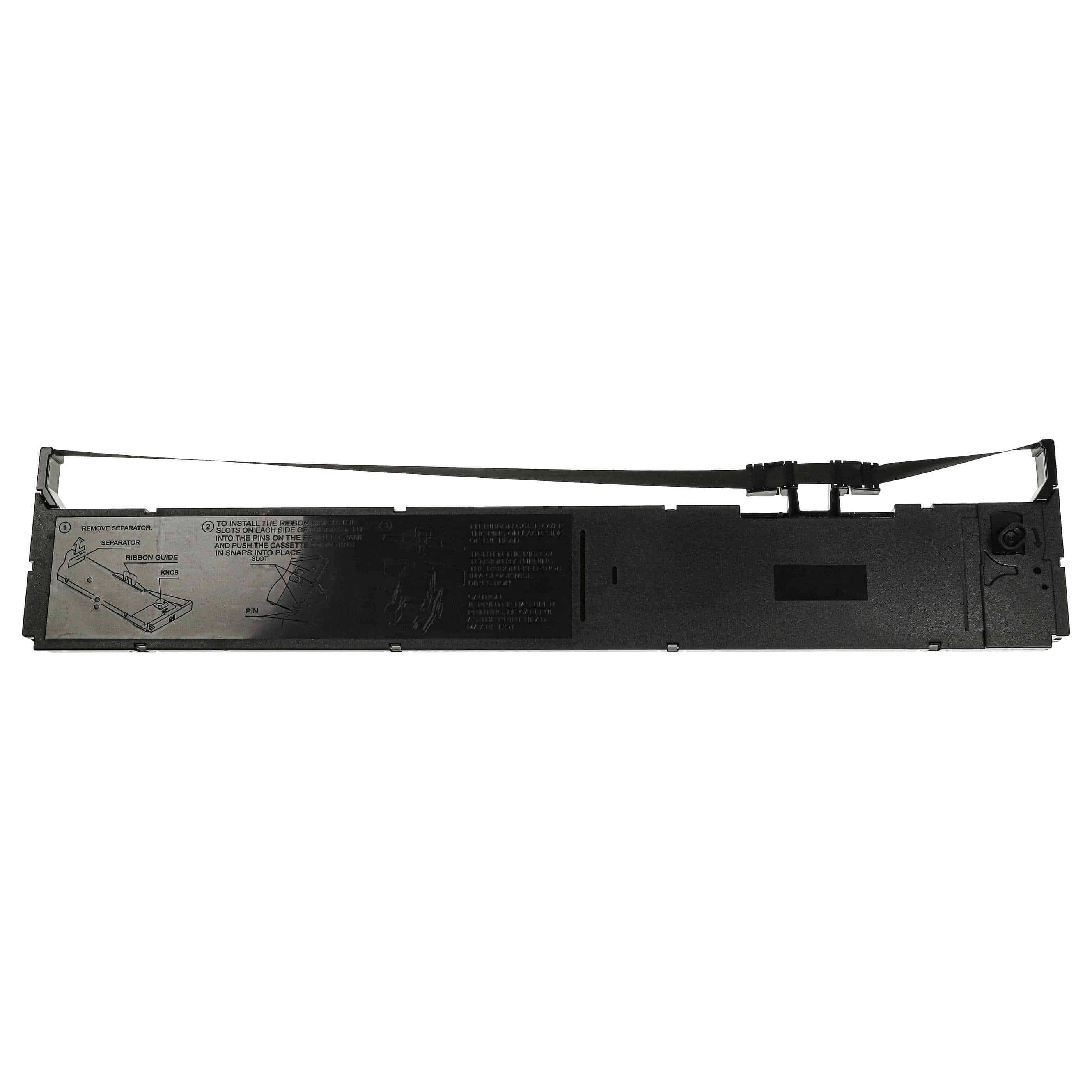 Ink Ribbon replaces Epson C13S015384 for Dot Matrix, Receipt Printer - Black