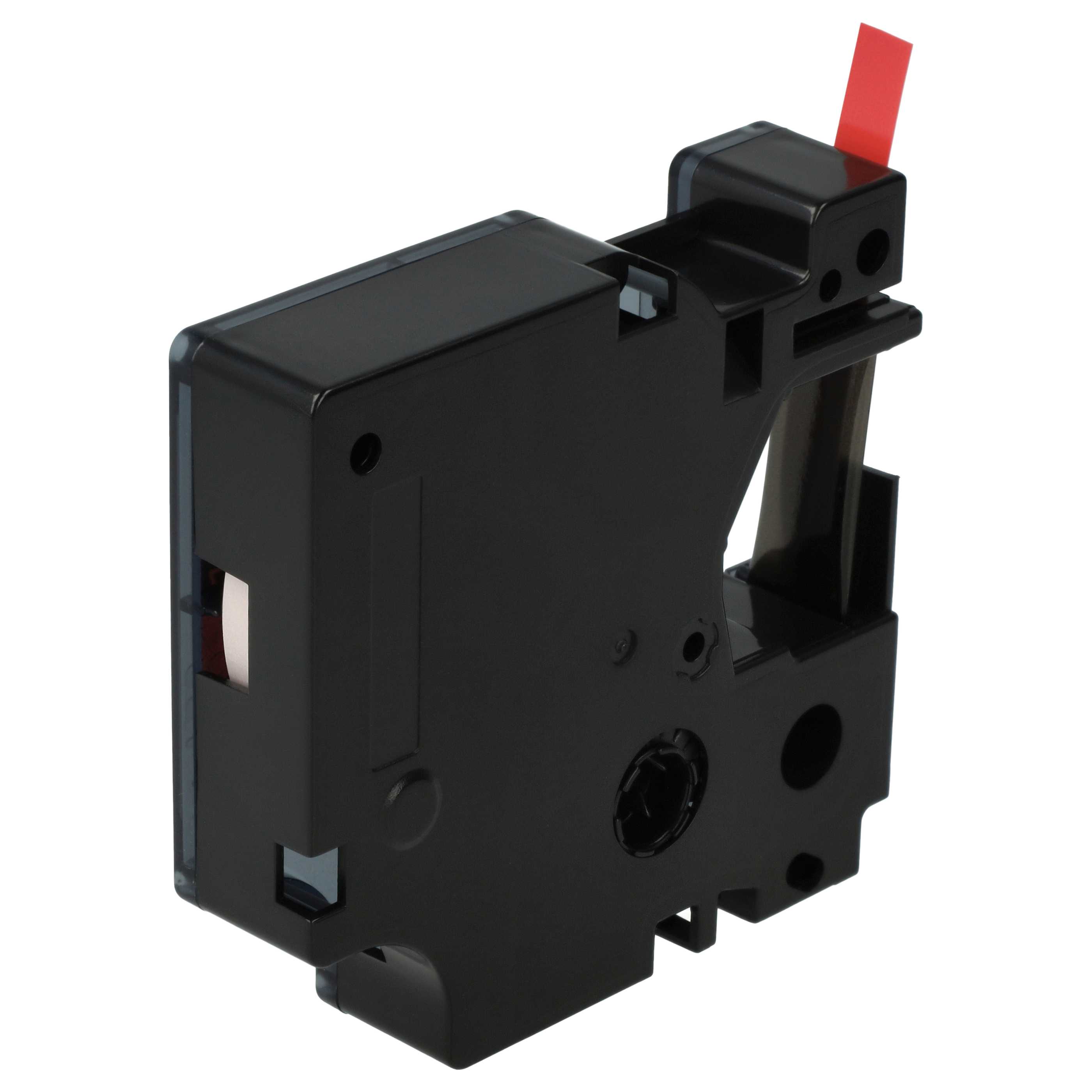 Label Tape replaces Dymo D1, 43617 - 6 mm Black to Red