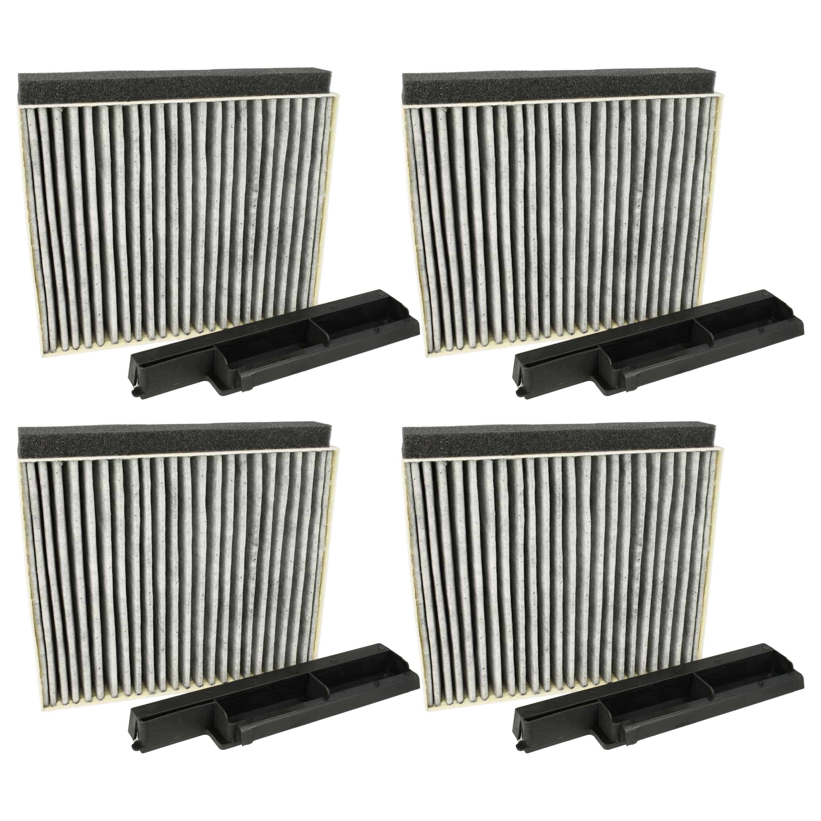 4x Filtres à charbon actif remplace Bosch AS-AZKF8040, 11022296, 8720094253404, 17006795 pour hotte Bosch