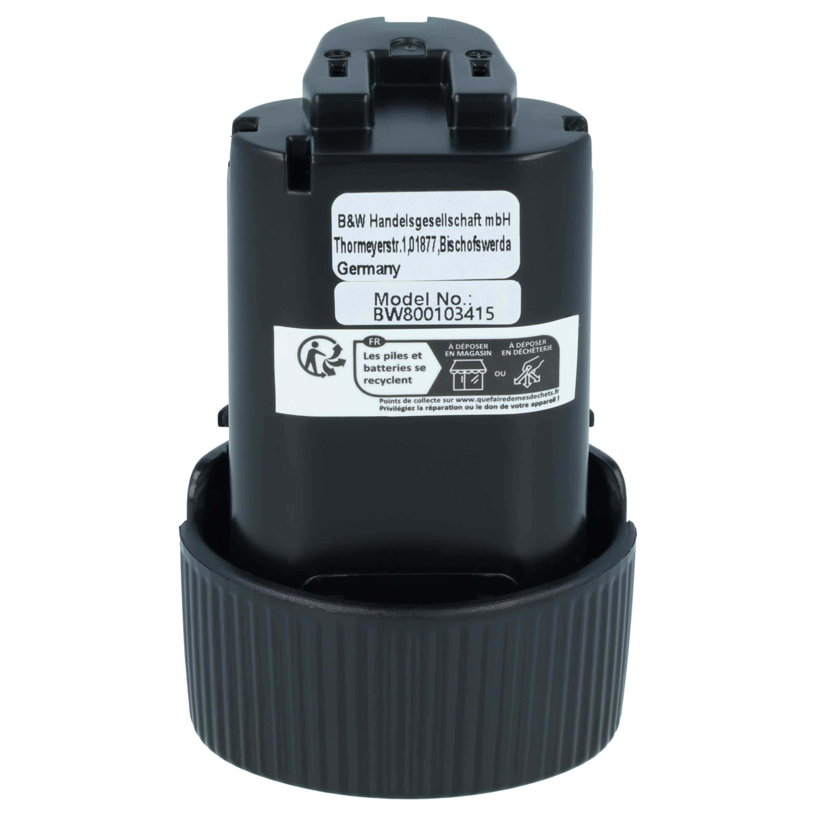 3x Battery replaces Makita 194551-4, 194588-1, 194550-6 Electric Power Tool - 1500 mAh, 10.8 V, Li-Ion