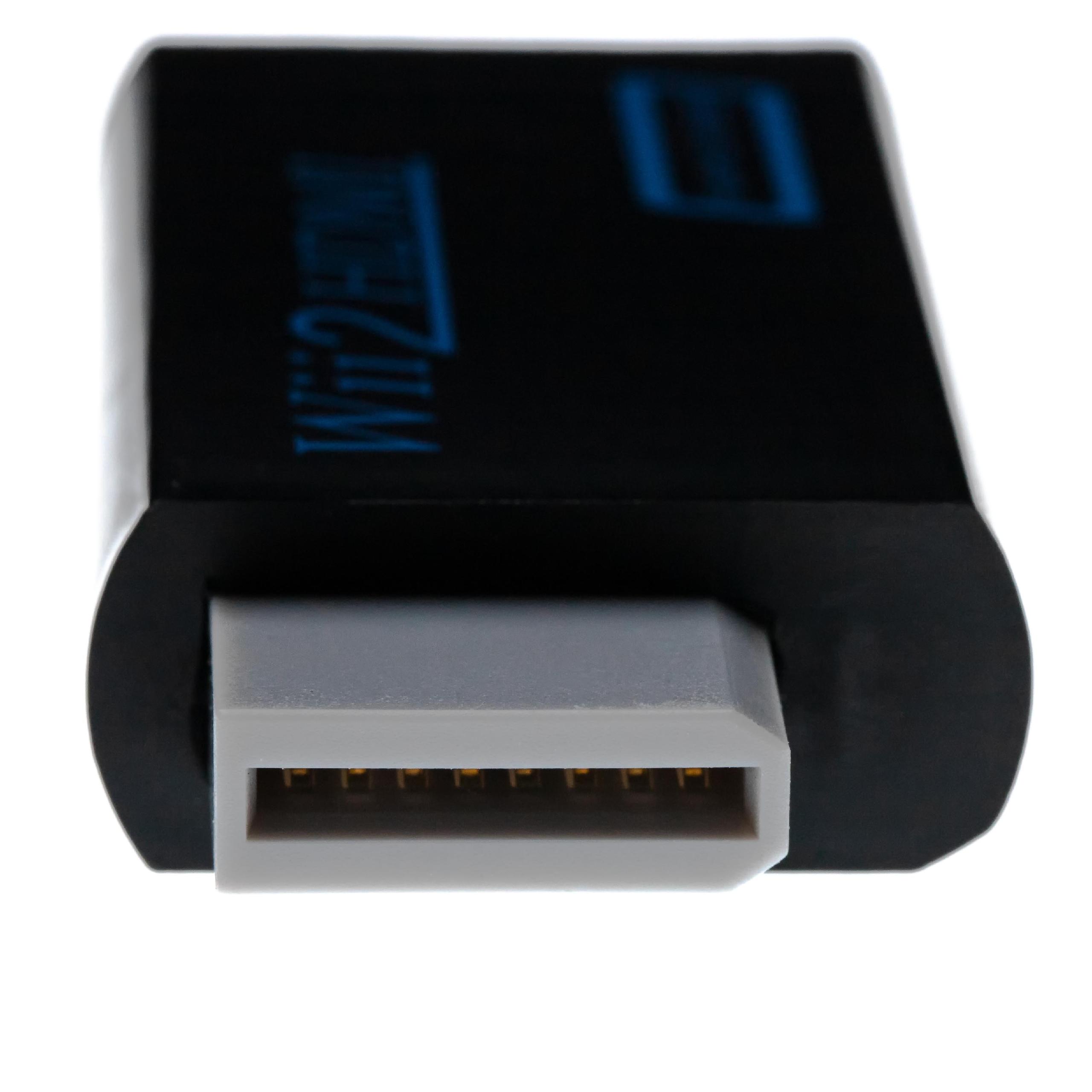 vhbw HDMI Adapter Games Console to HDMI Monitor / HDTV Converter + 3.5mm Audio Jack - black