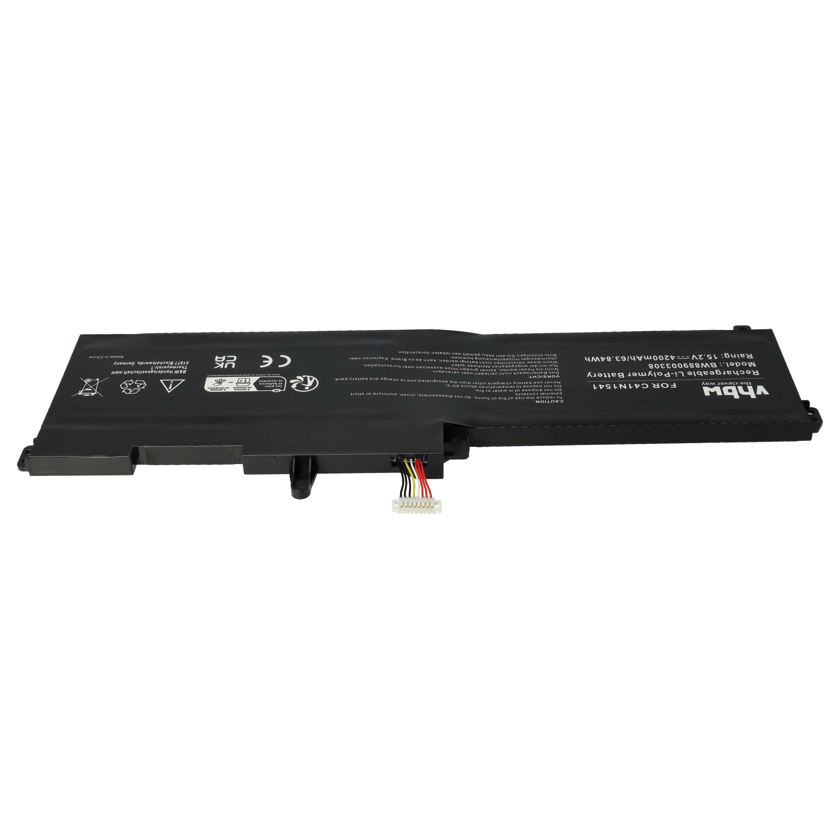 Akumulator do laptopa zamiennik C41N1541, 0B200-02070000 - 4200 mAh 15,2 V LiPo, czarny
