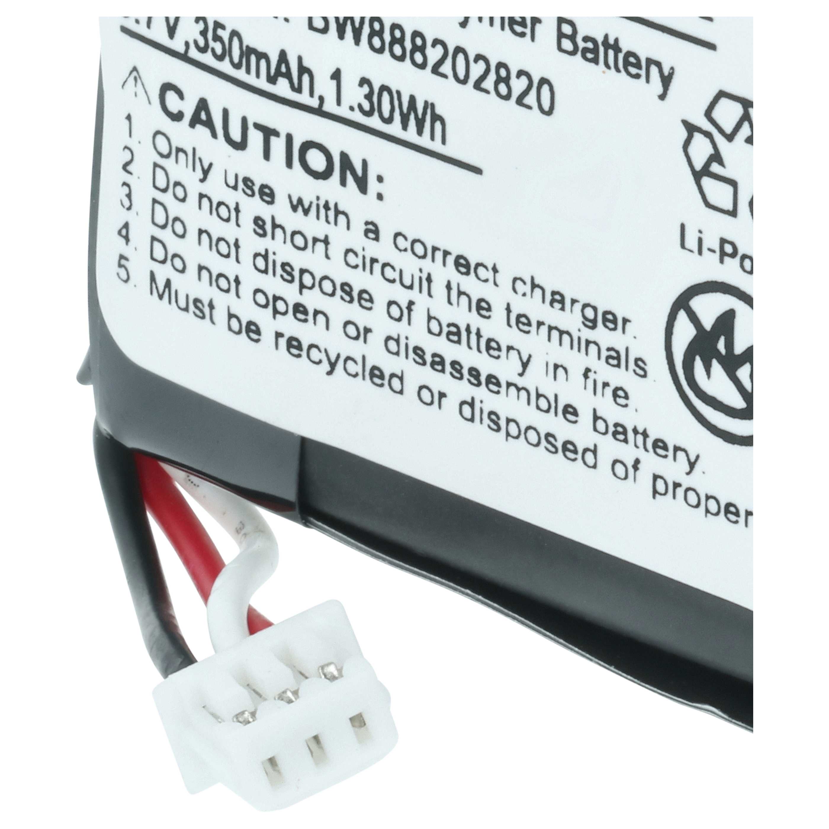 Akumulator do słuchawek bezprzewodowych zamiennik Sennheiser AHB552826TPC - 360 mAh 3,7 V LiPo