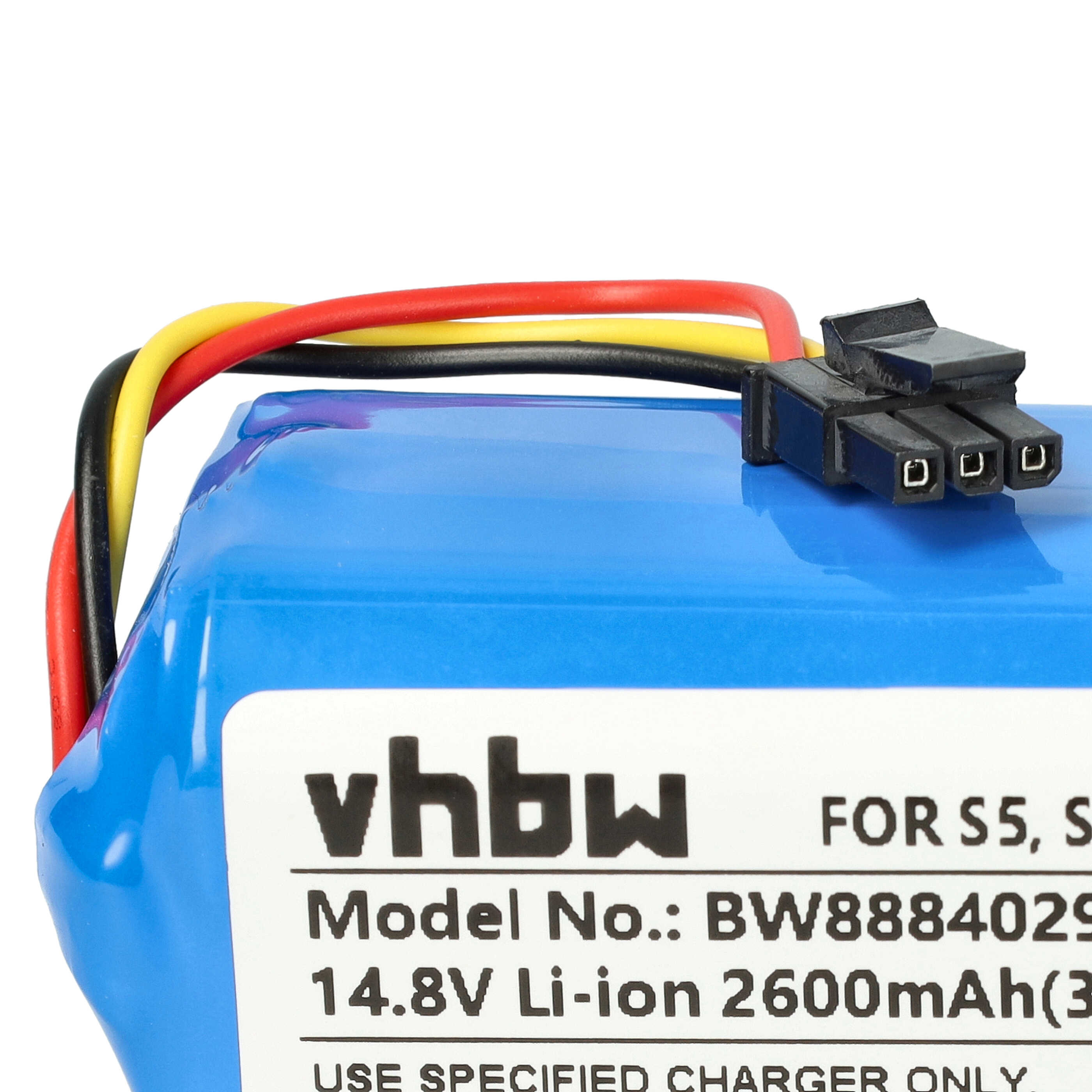 Battery replaces Qihoo M26-4S1P, LR-PAS0638W-EU, MH1-4S1P, 2ASP4-S5 for Qihoo 2600mAh, 14.8V, Li-Ion