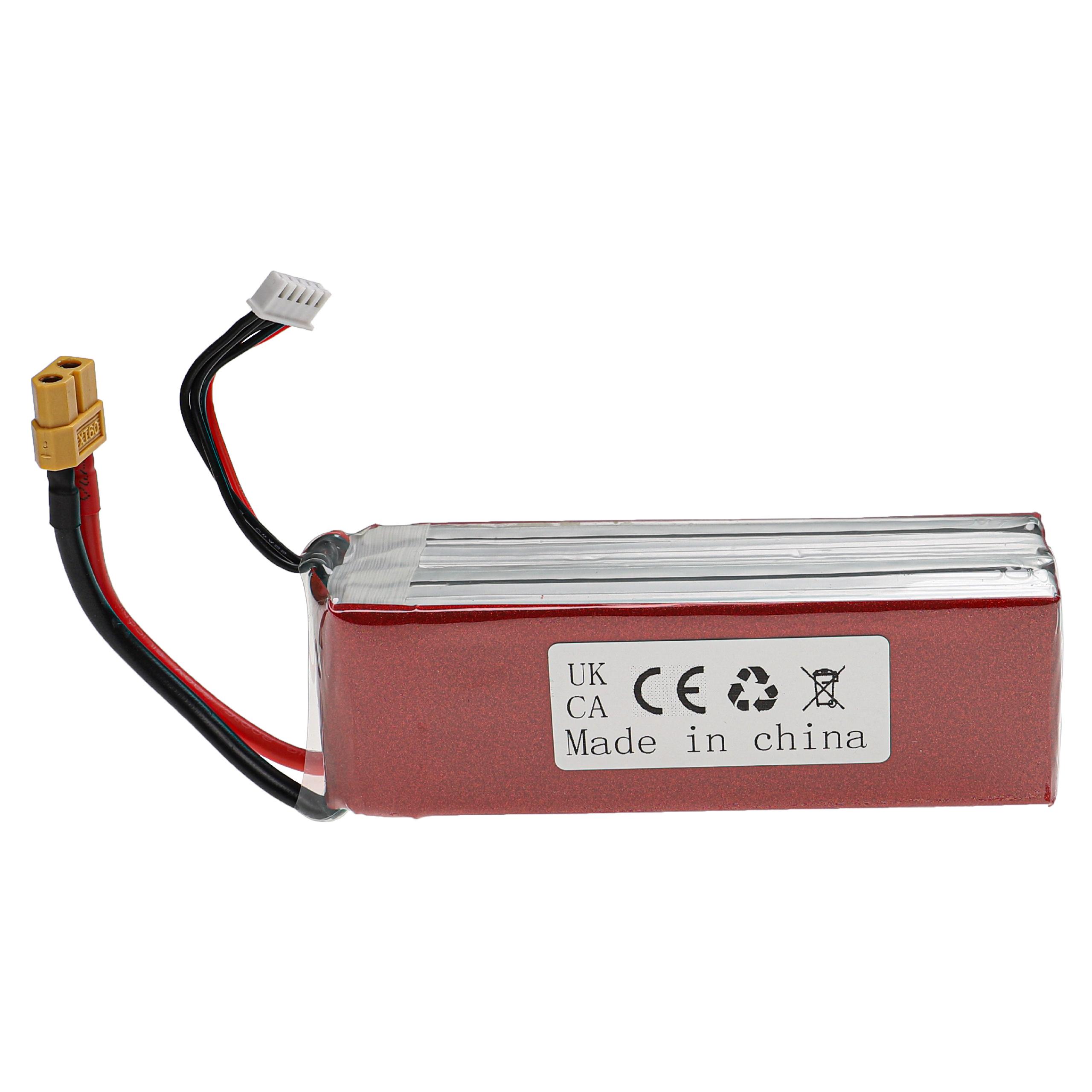 Batería para dispositivos modelismo - 6000 mAh 14,8 V Li-poli, XT60