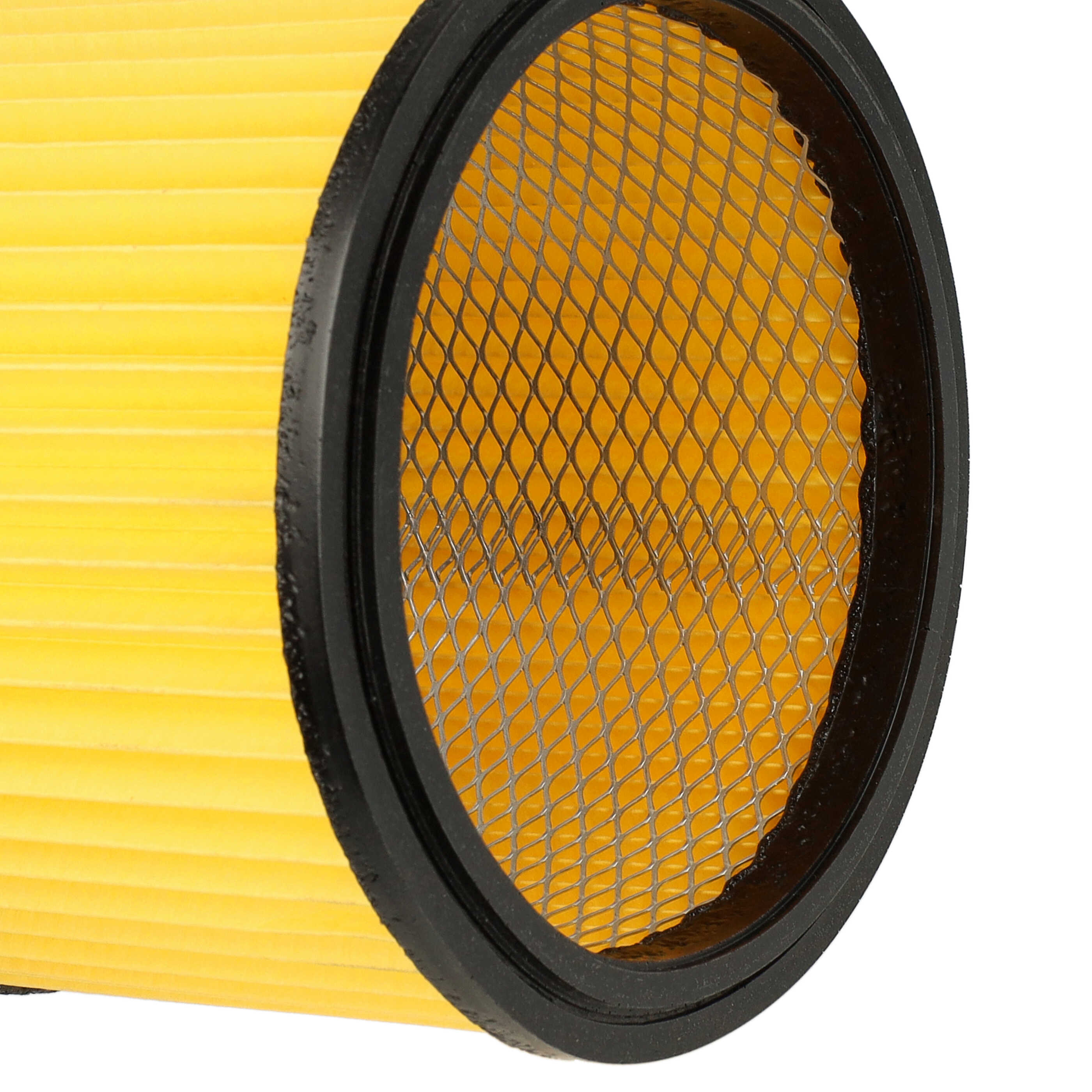 5x Filtercartridge filter replaces Einhell 23.421.75, 23.421.67 for Ozito Vacuum Cleaner, black / yellow