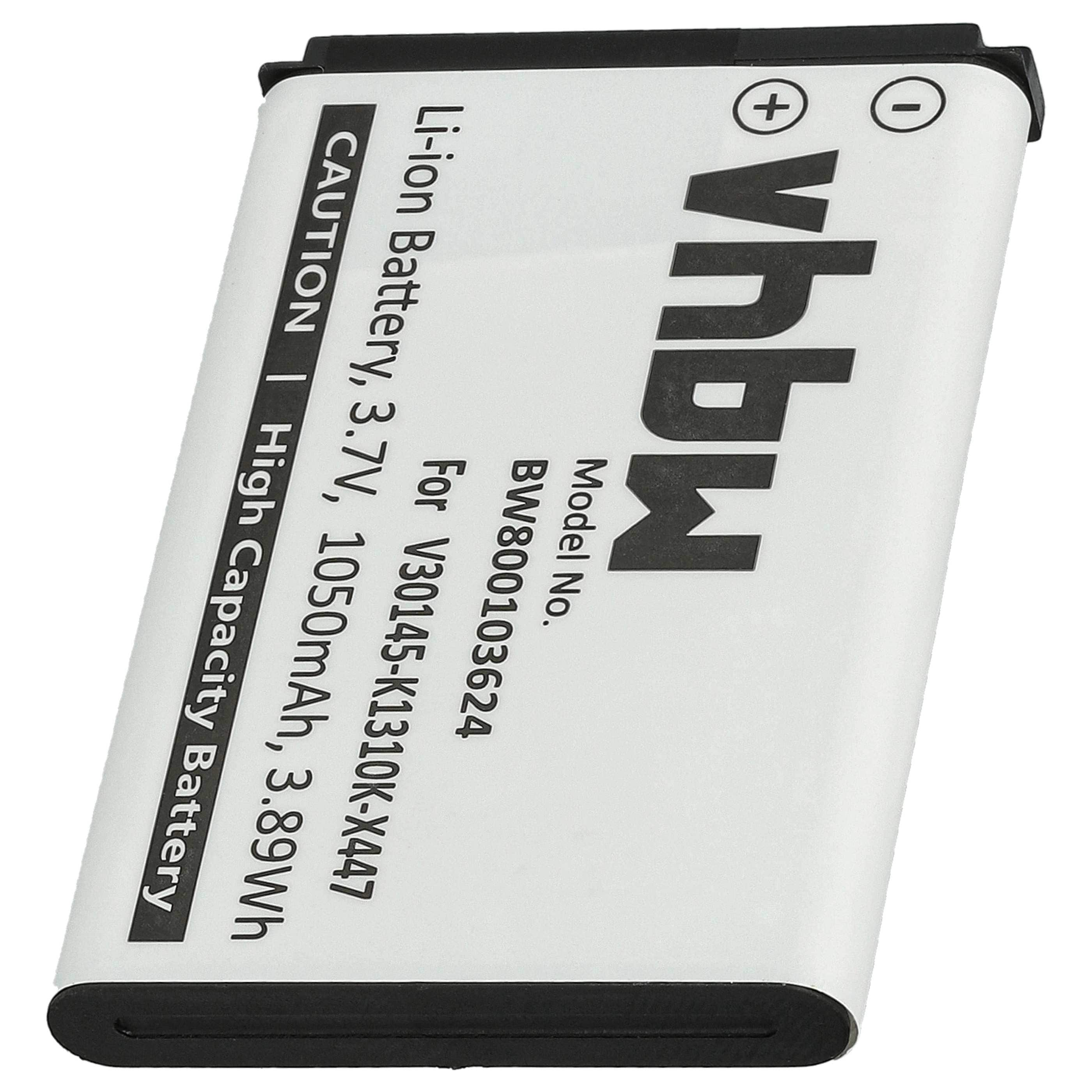 10x Batteries remplace Siemens V30145-K1310K-X447 pour téléphone Siemens - 1050mAh 3,7V Li-ion