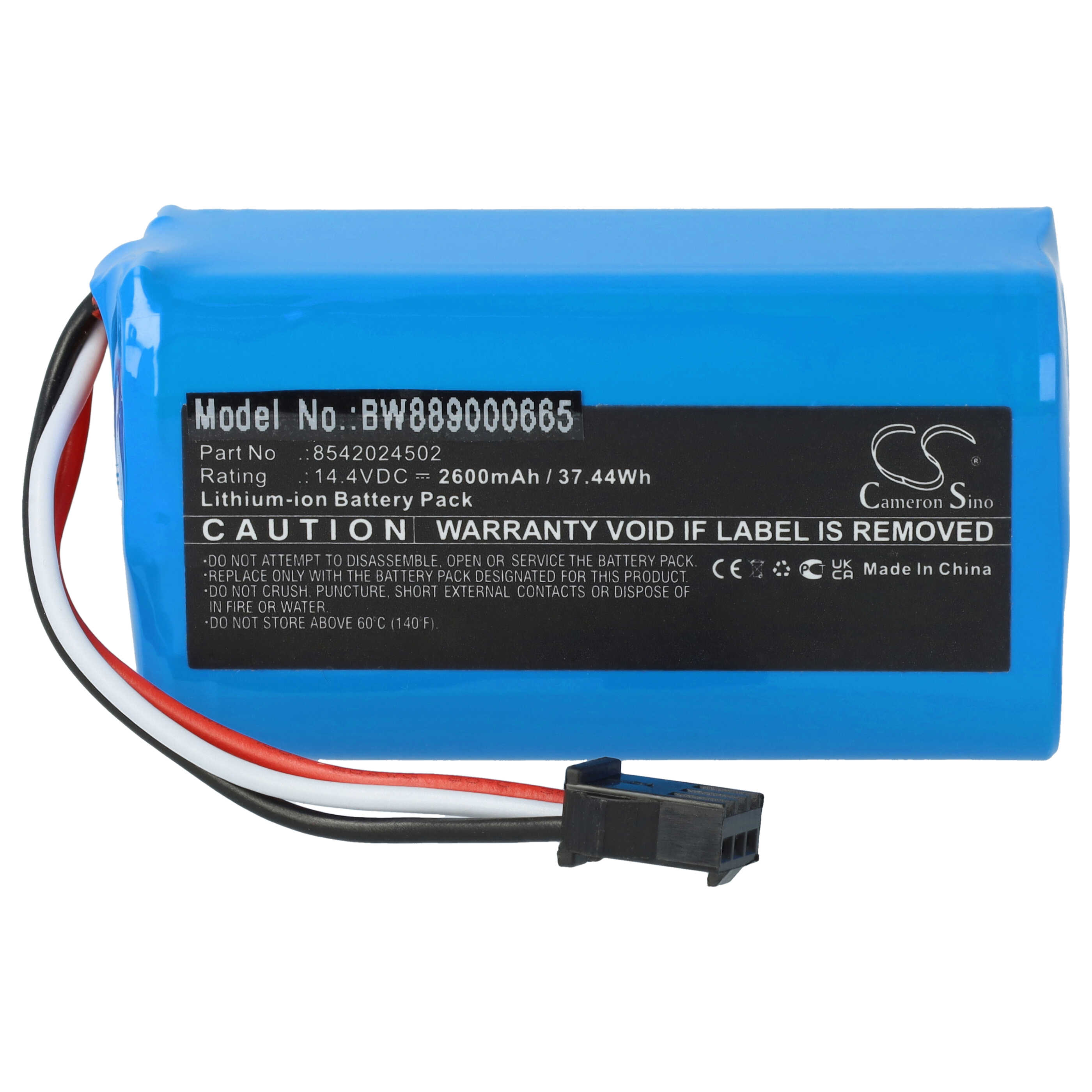 Batteria sostituisce Deik 8542024502 per robot aspiratore Deik - 2600mAh 14,4V Li-Ion