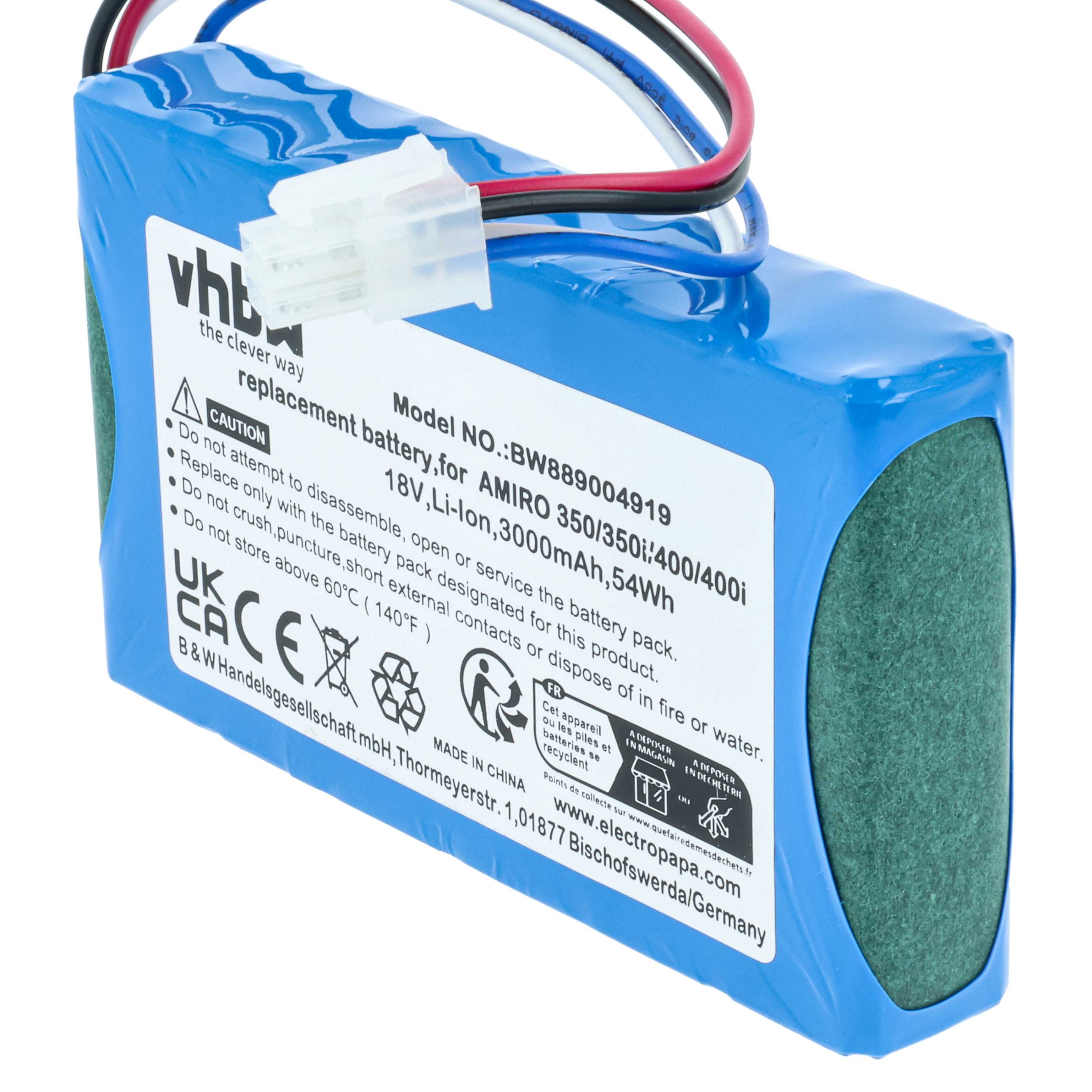 Akku 18V als Ersatz für Yard Force 1920726 - 3000mAh Li-Ion