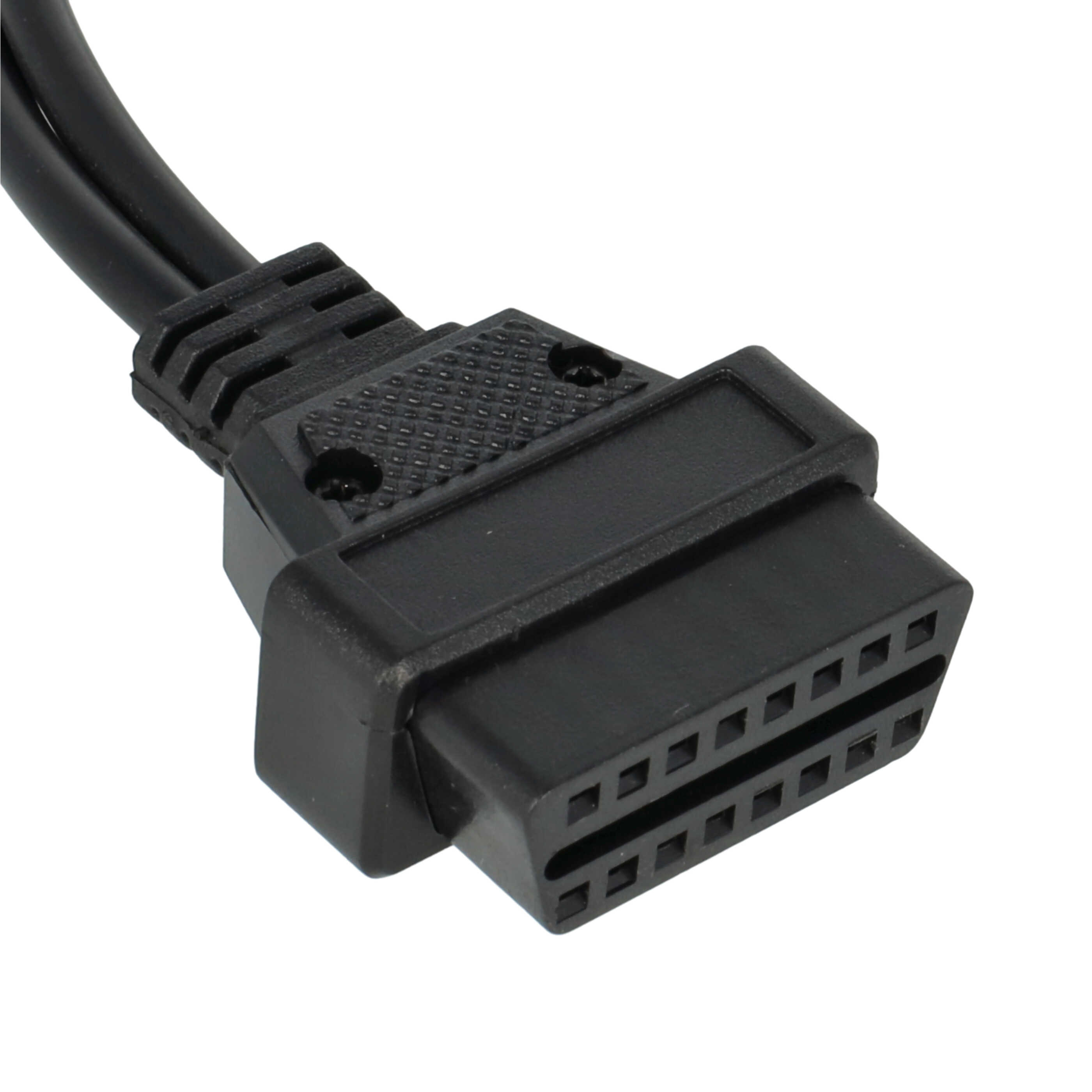 vhbw OBD2 Adapter 4Pin OBD1 to OBD2 suitable for 100 C4 Audi Vehicle - 30 cm