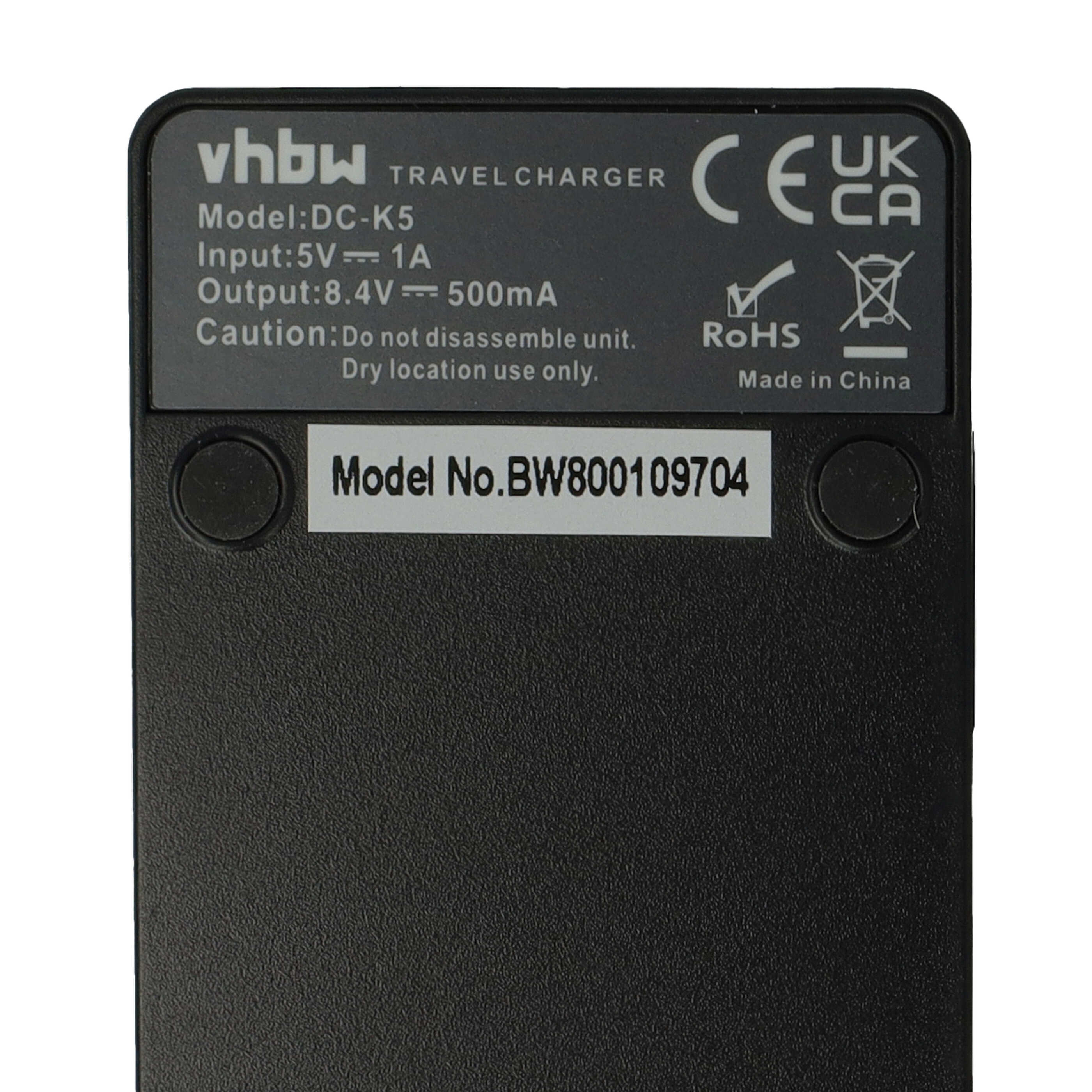 Battery Charger suitable for Canon LP-E5 Camera etc. - 0.5 A, 8.4 V