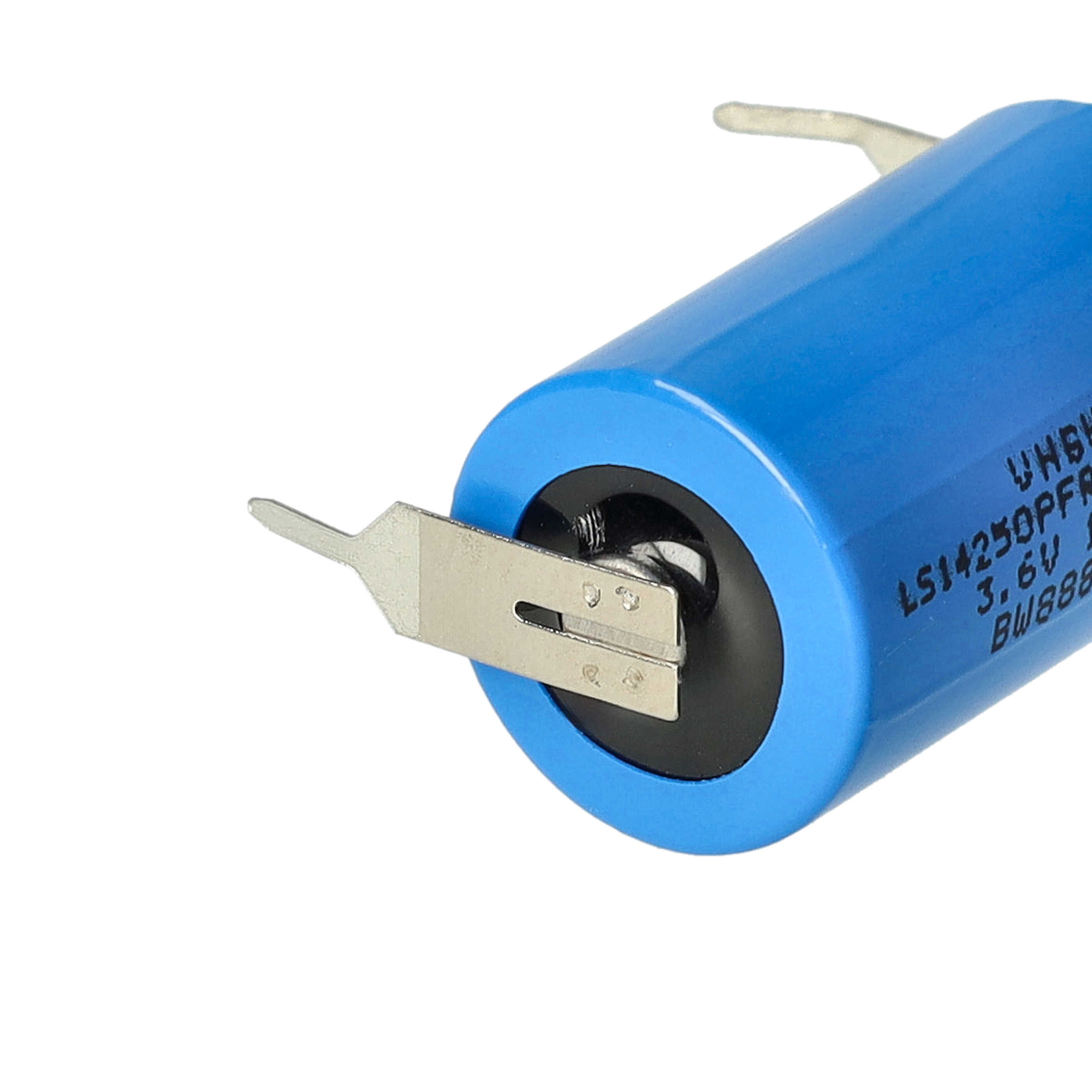 Bateria LS14250 + druty osiowe zamiennik 1/2 AA LS14250PFR - 1200 mAh 3,6 V Li-SOCl2