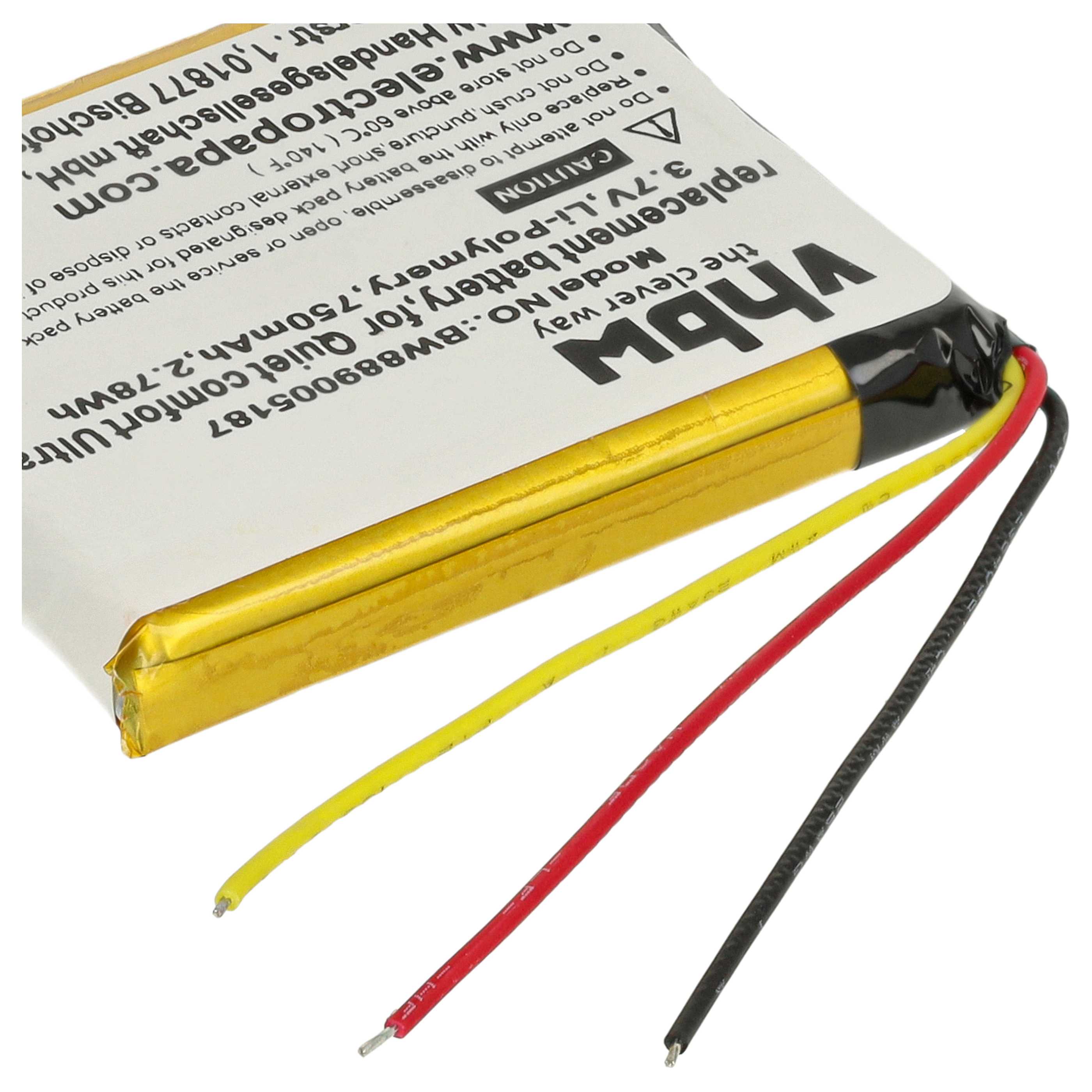 Akumulator do słuchawek bezprzewodowych Bose Quiet Comfort Ultra - 750 mAh 3,7 V LiPo