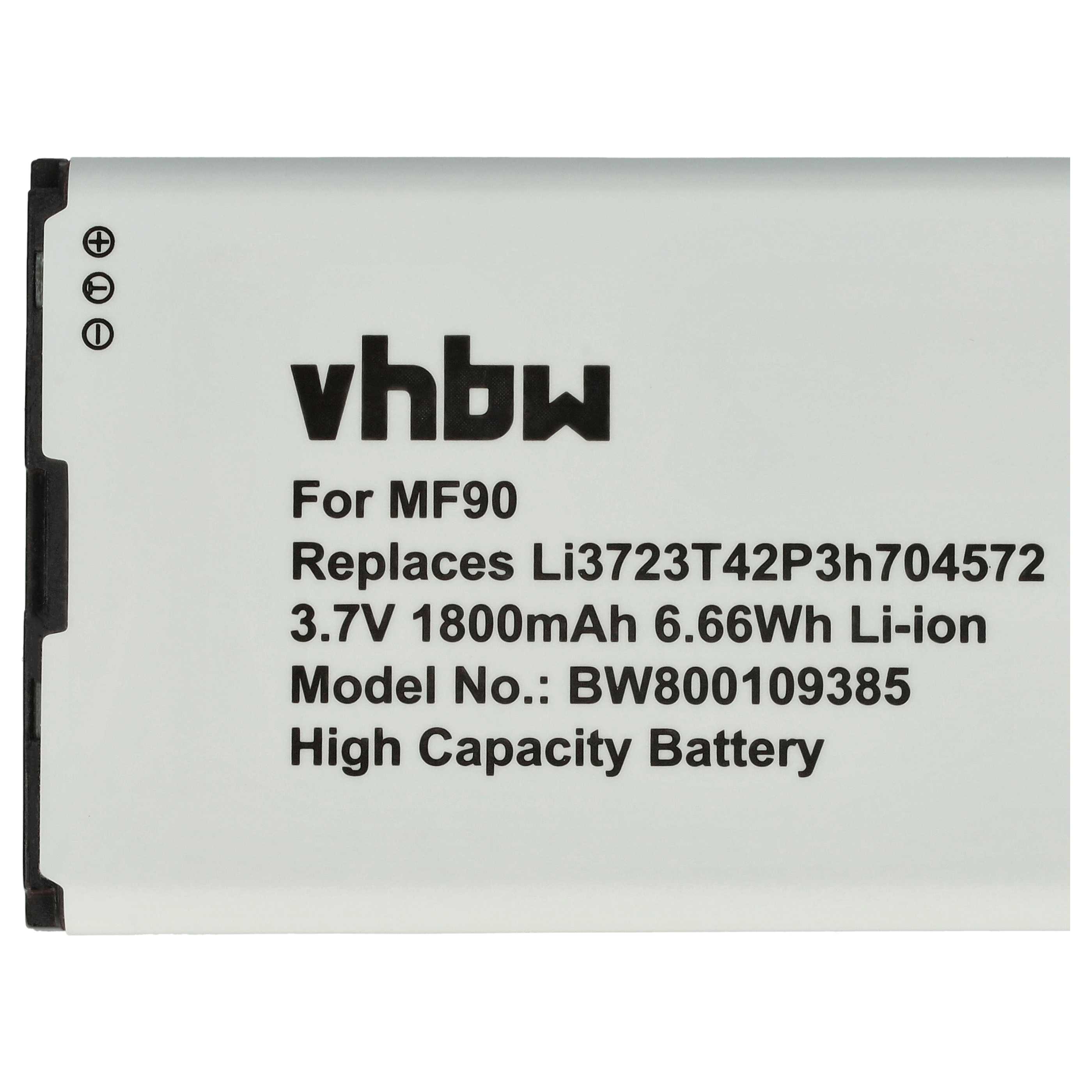 Batería reemplaza LI3720T42P3H704572, Li3723T42P3h704572 para router (1800 mAh, 3,7 V, Li-Ion)