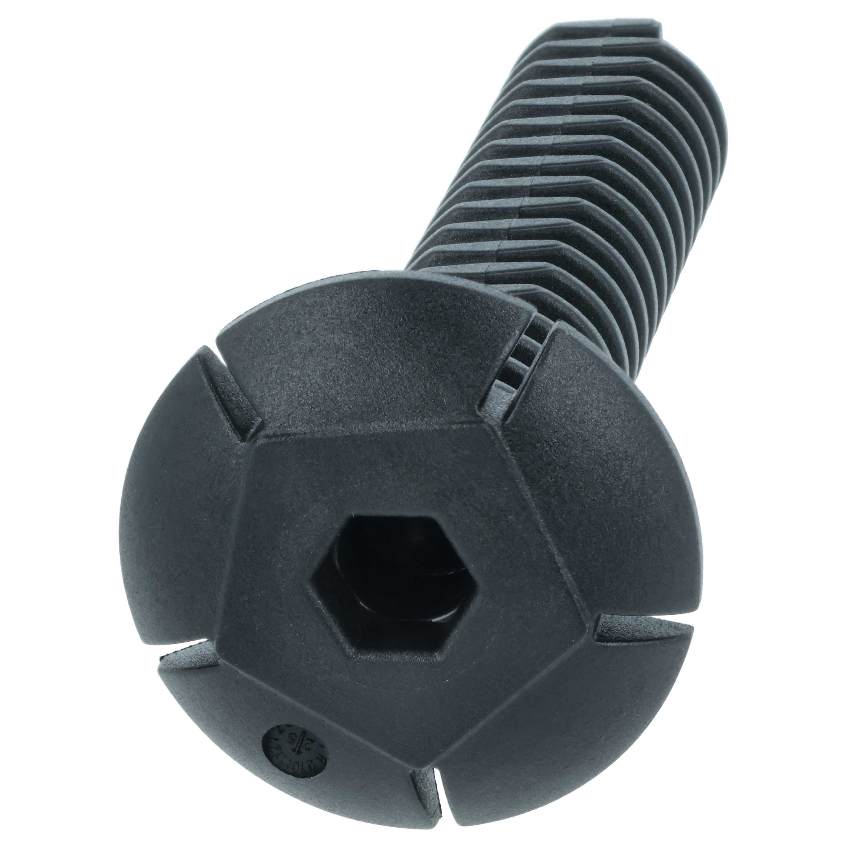 2x Stellfuß als Ersatz für Ariston C00340804 für Geschirrspüler, Spülmaschine - 11 cm, Schwarz
