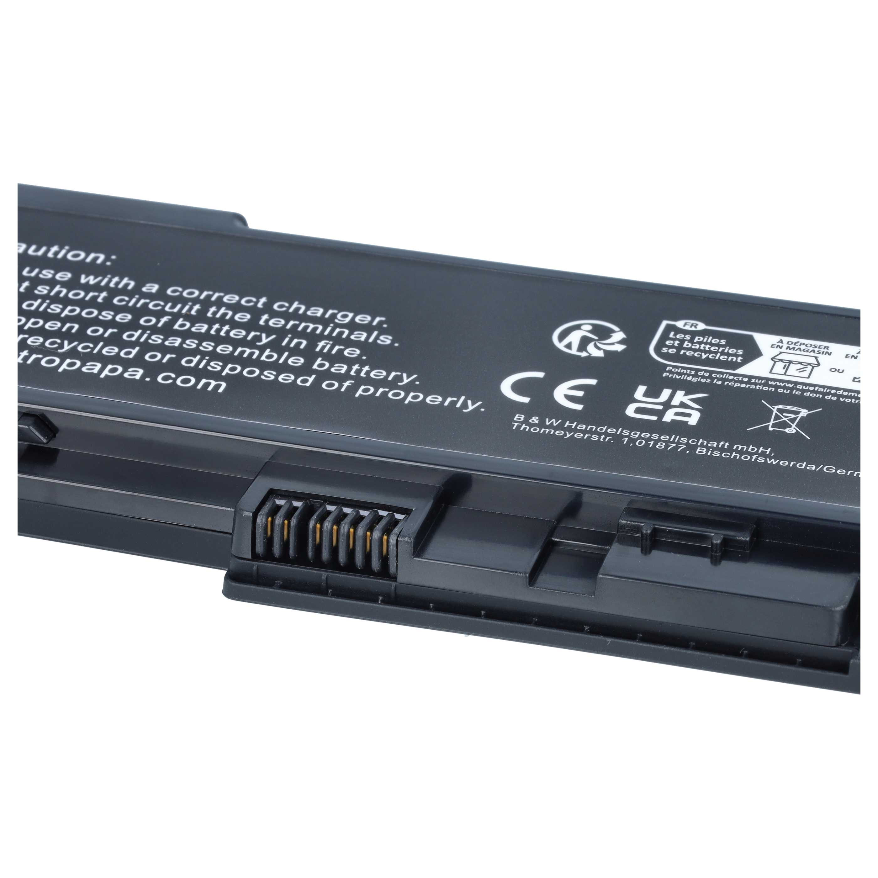 Notebook Battery replaces Lenovo 0A36309, 0A36287, 42T4845, 42T4846, 42T4844 - 2200 mAh 14.8 V Li-Ion, black