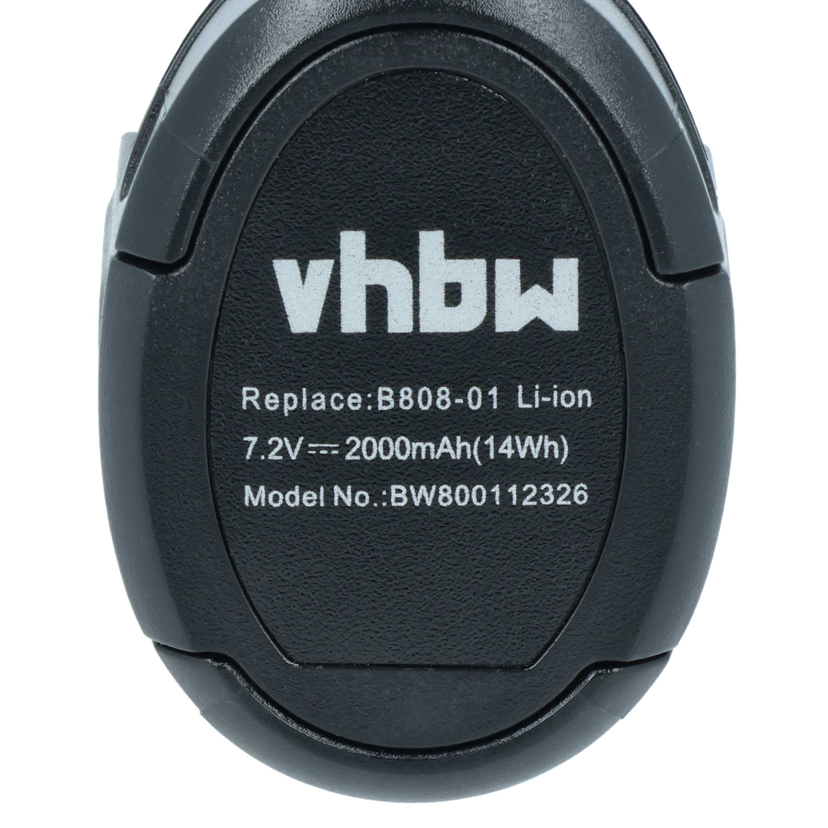 Battery replaces Dremel 26150808JA, 2 607 336 715, 2.615.080.8JA Electric Power Tool - 2000 mAh, 7.2 V, Li-Ion