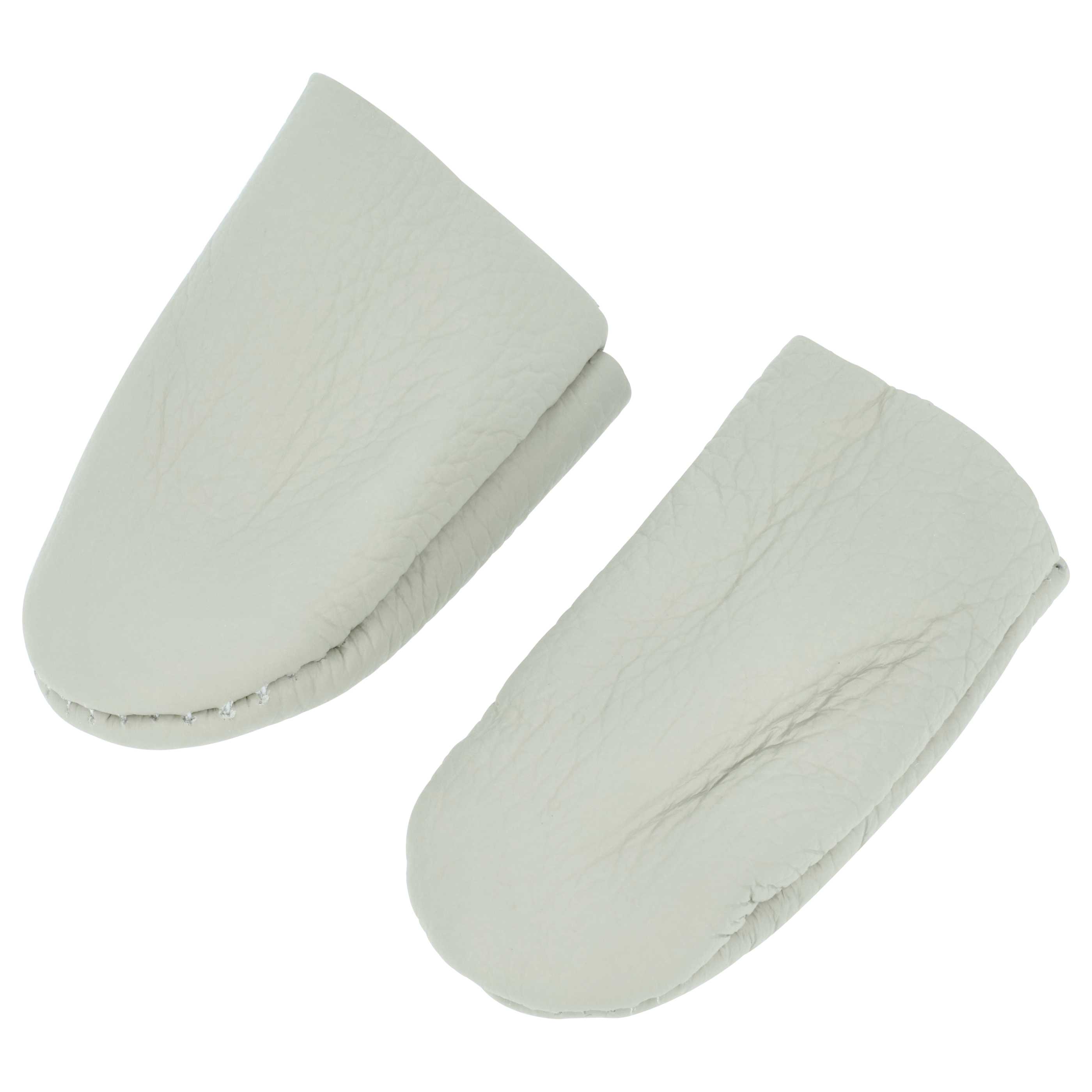 vhbw Protectores de dedos para coser, hilar, tallar, etc. - Set de 2 piezas (protector del pulgar + protector