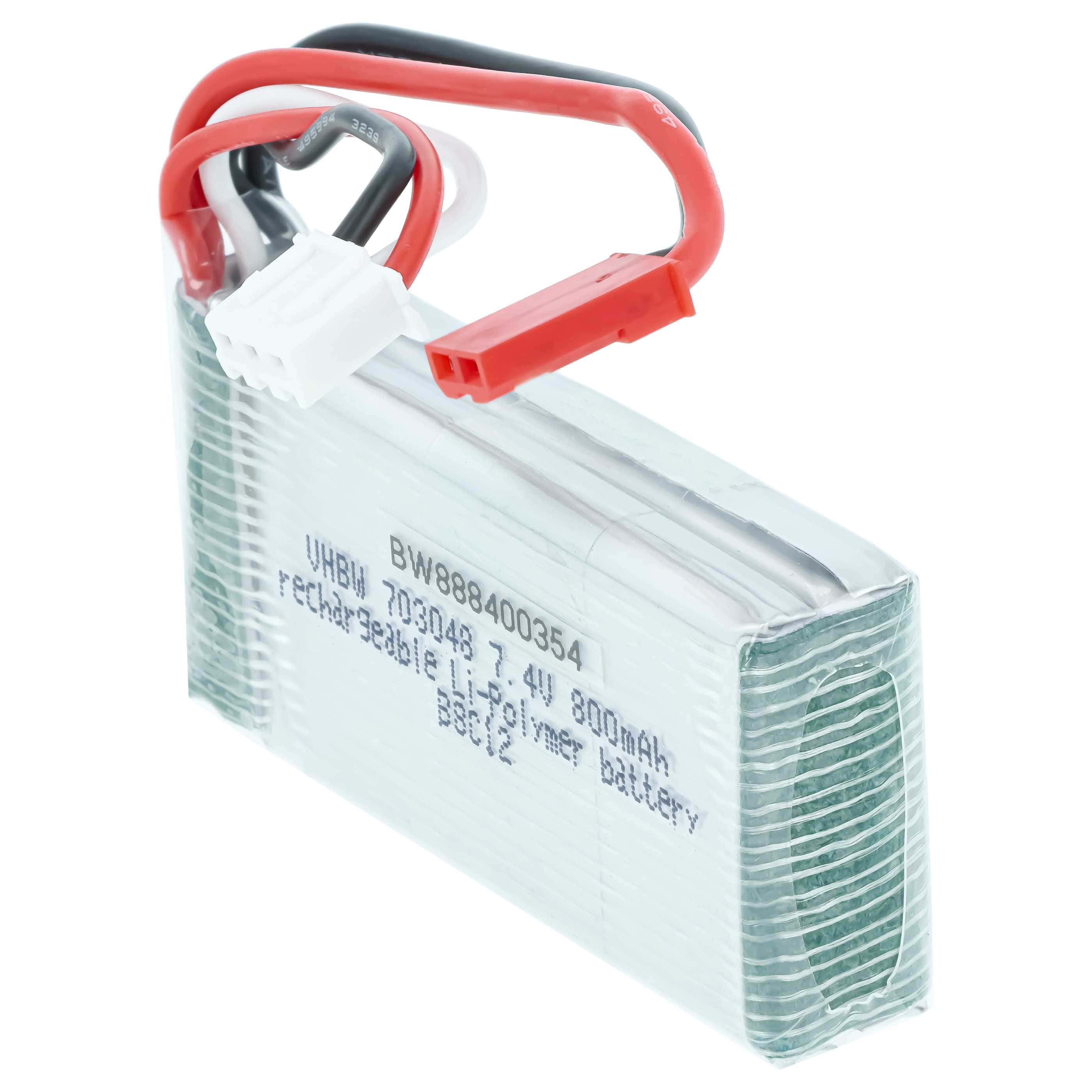 Batterie modèle radio-télécommandé - 800mAh 7,4V Li-polymère, BEC