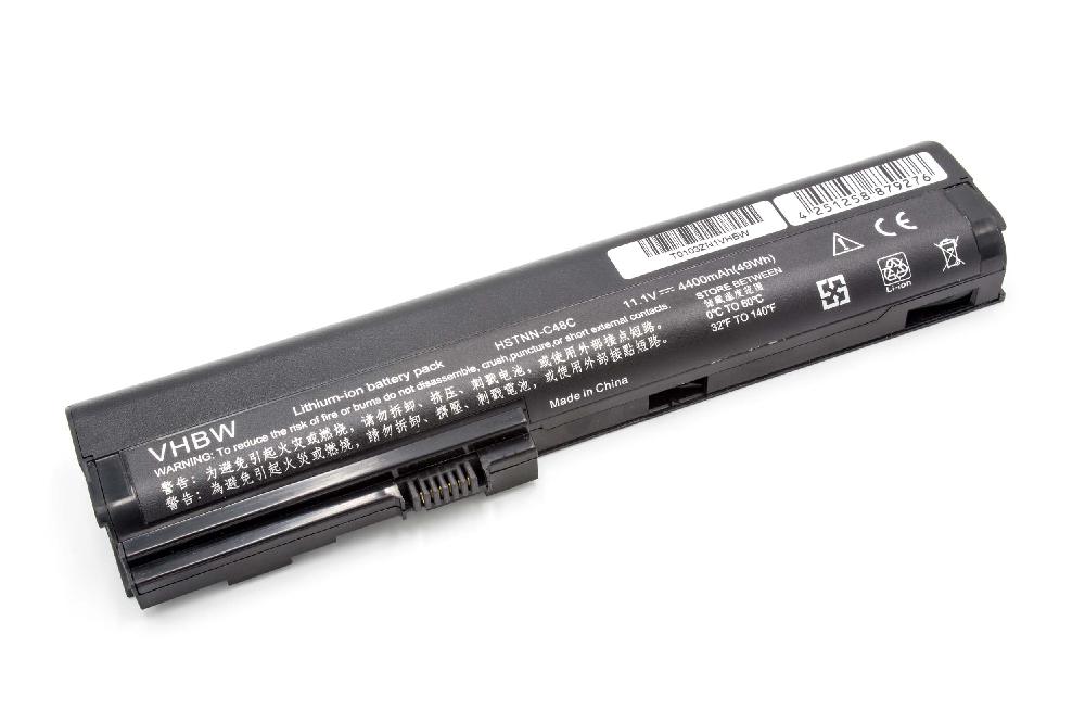 Notebook Battery Replacement for HP 632015-241, 632015-222, 463309-241 - 4400mAh 11.1V Li-Ion, black