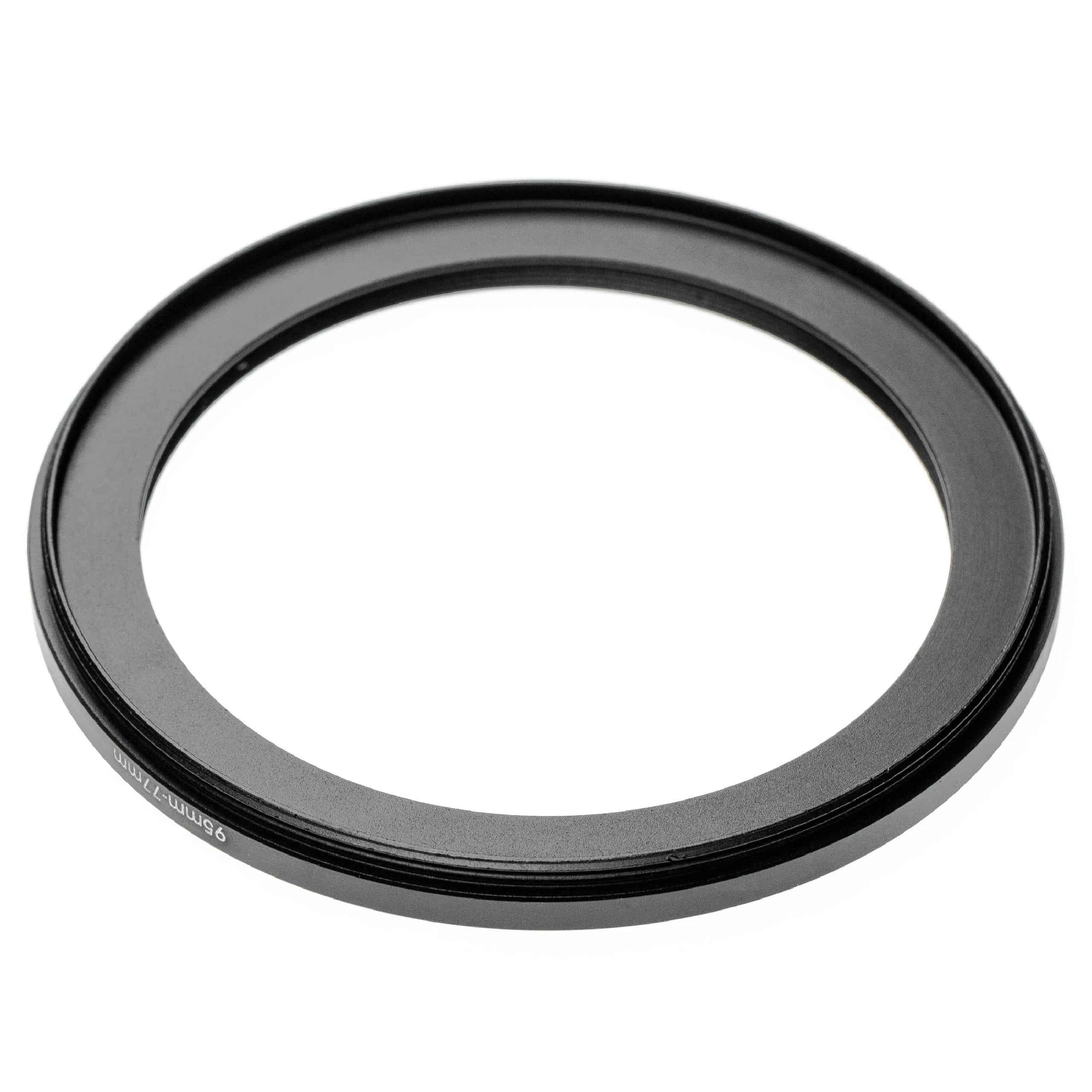 Step-Down Ring Adapter from 95 mm to 77 mm suitable for Camera Lens - Filter Adapter, Aluminium (Anodised)