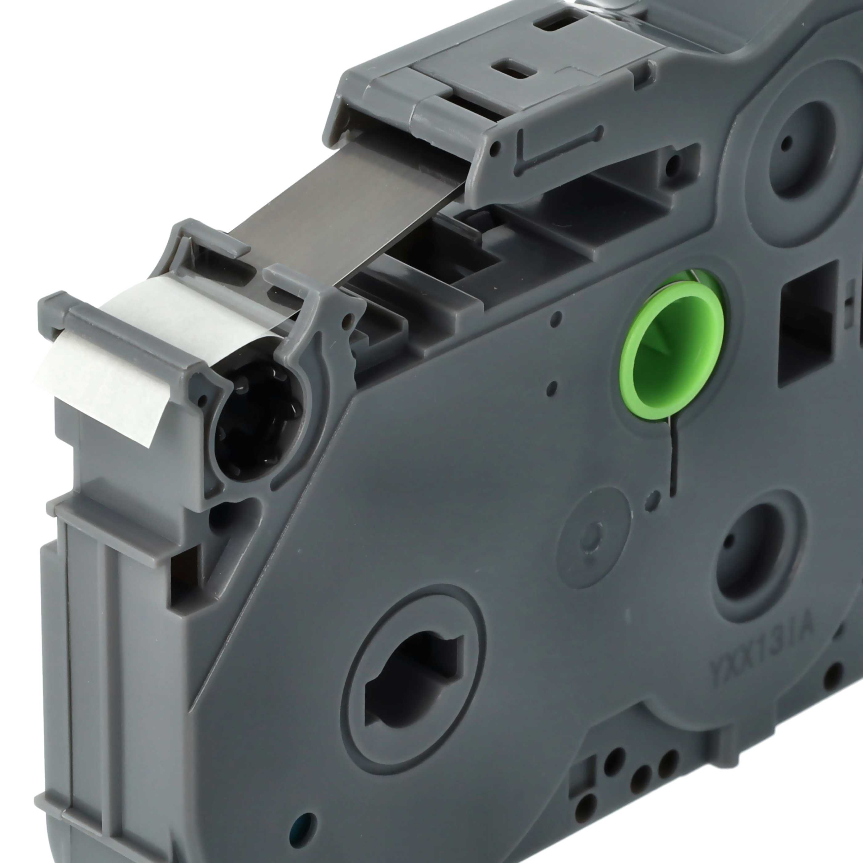 5x Label Tape replaces Brother TZ-131, TZE-131 - 12 mm Black to Transparent