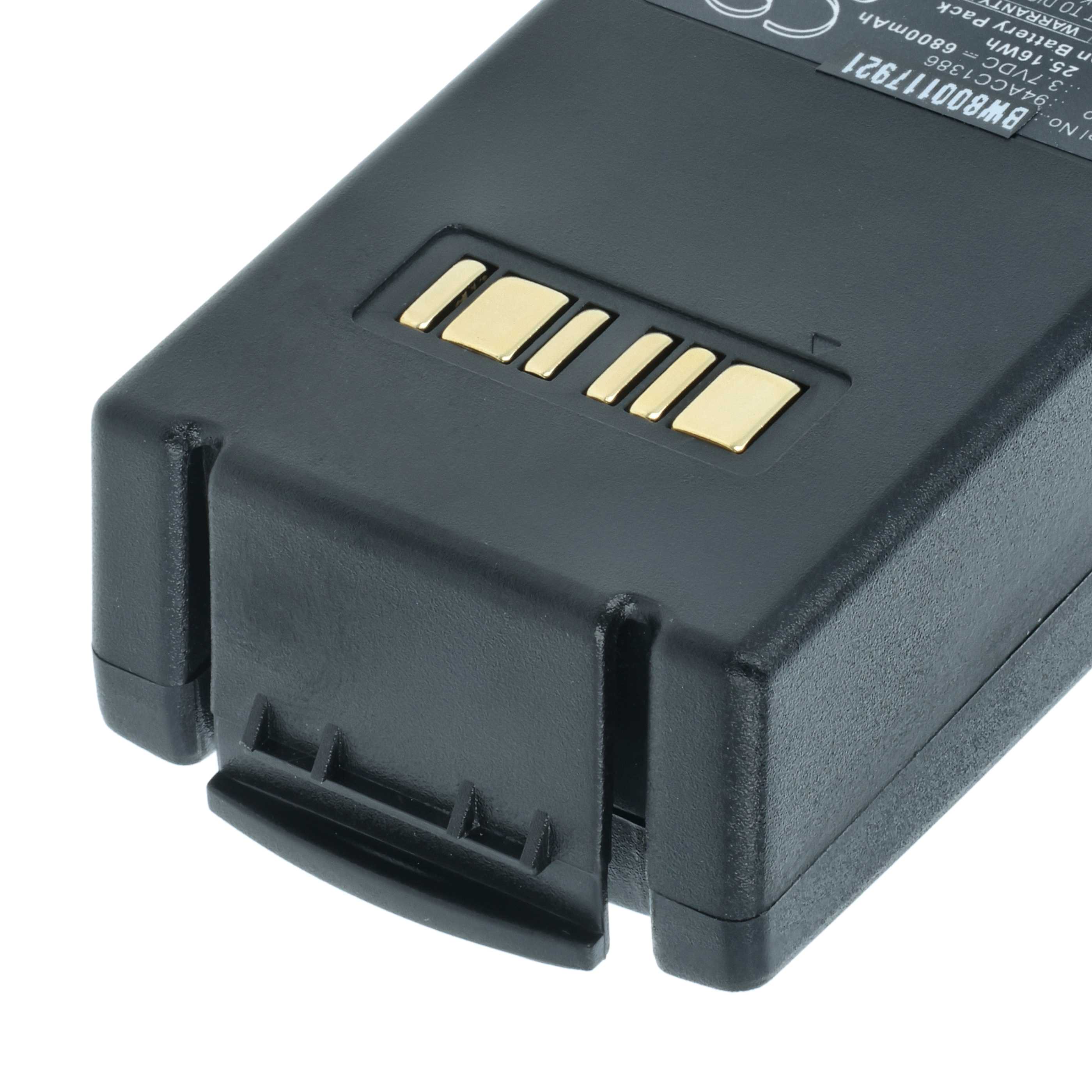 Battery replaces Datalogic 94ACC1386, BT-26, BT-10 for Datalogic Barcode Scanner POS - 6800 mAh 3.7 V