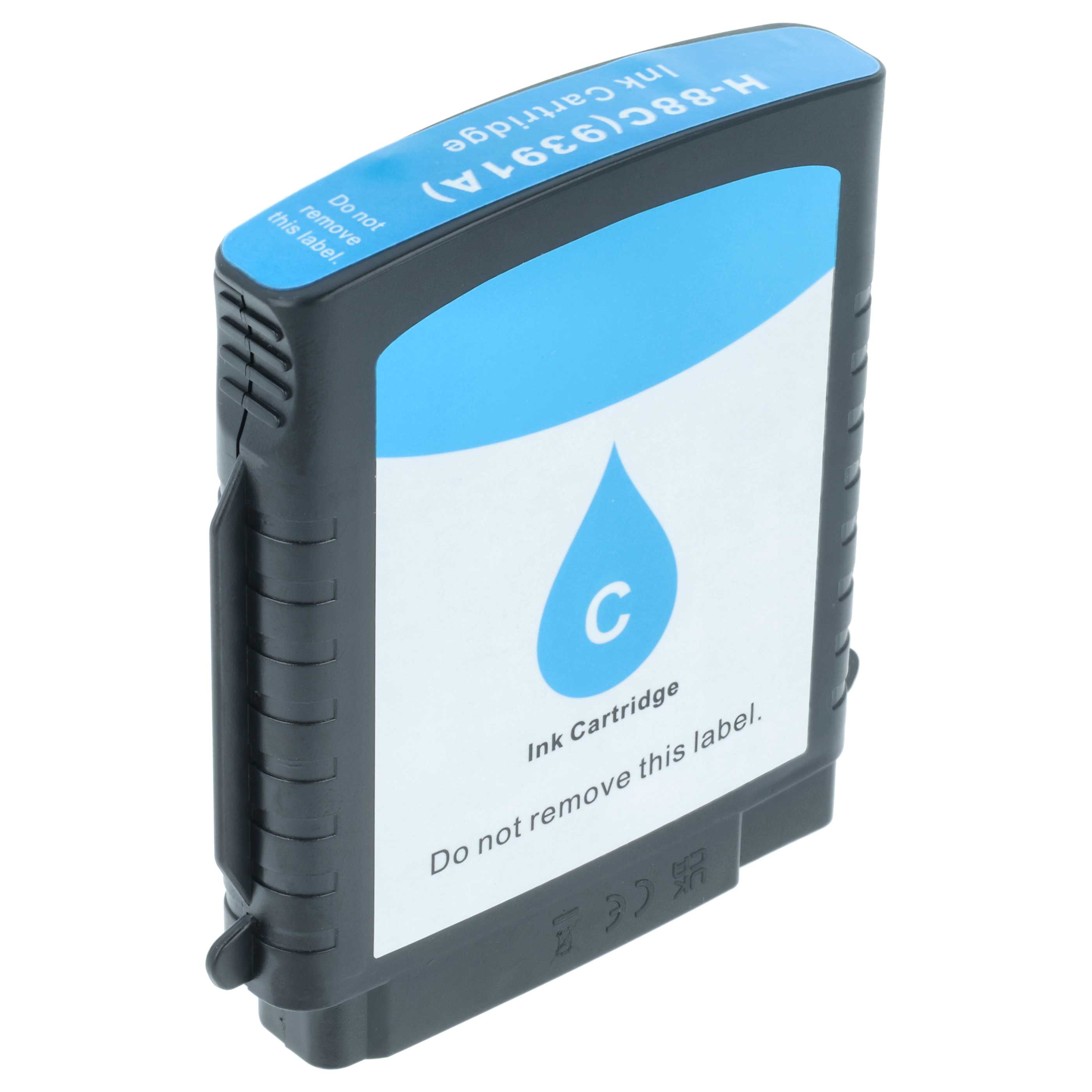 Ink Cartridge Suitable for Officejet Pro HP Printer - Cyan 28 ml + Chip
