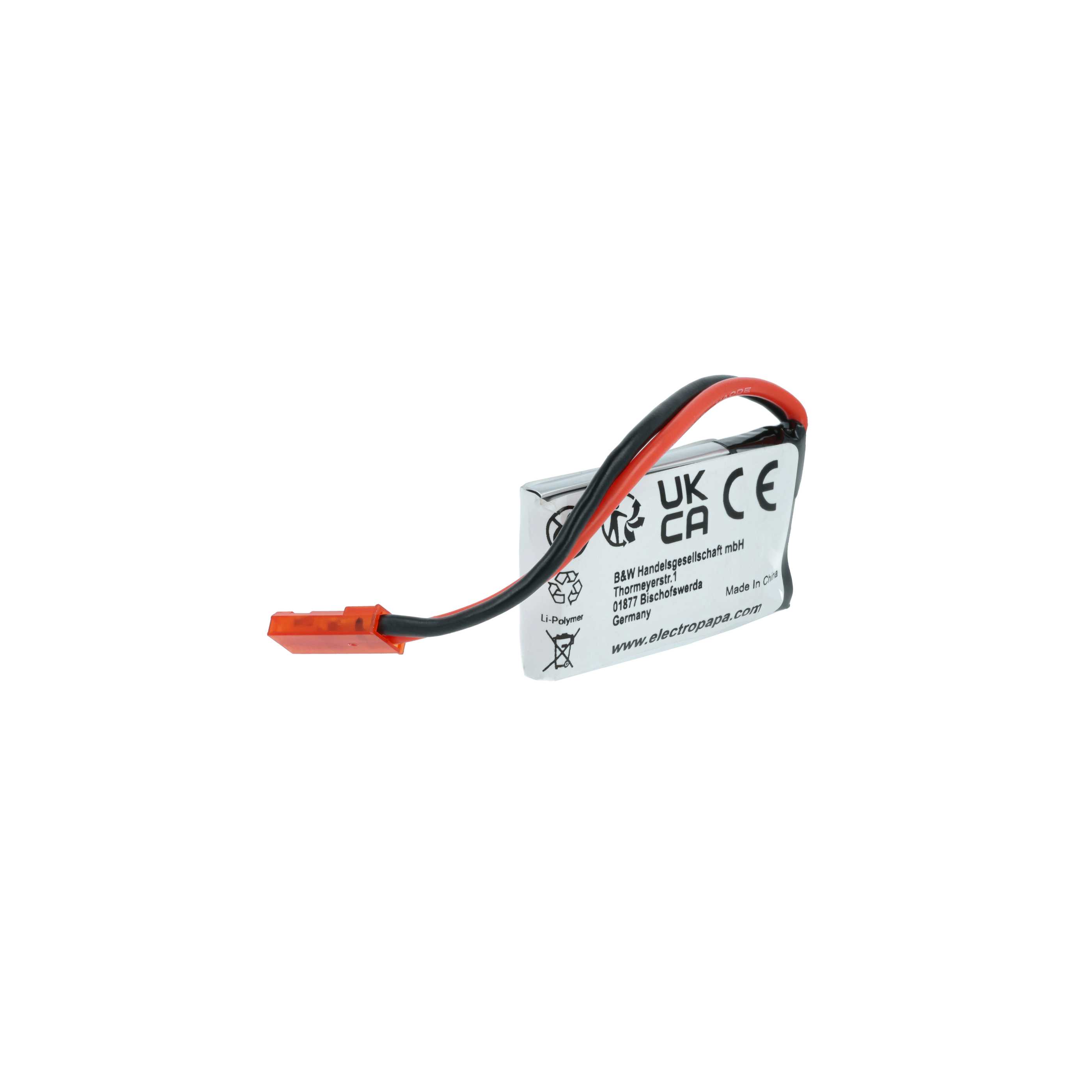 Batterie (4 pcs.) remplace Carrera 370410147 modèle radio-télécommandé - 650mAh 3,7V Li-polymère, JST BEC