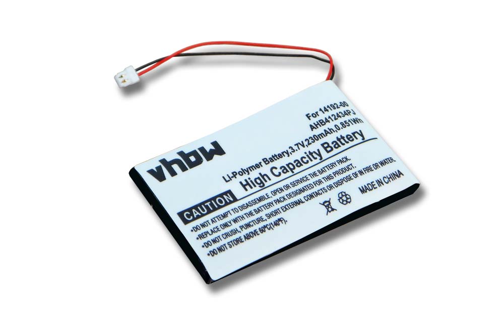 Batterie remplace Jabra 14192-00 pour casque audio - 230mAh 3,7V Li-polymère