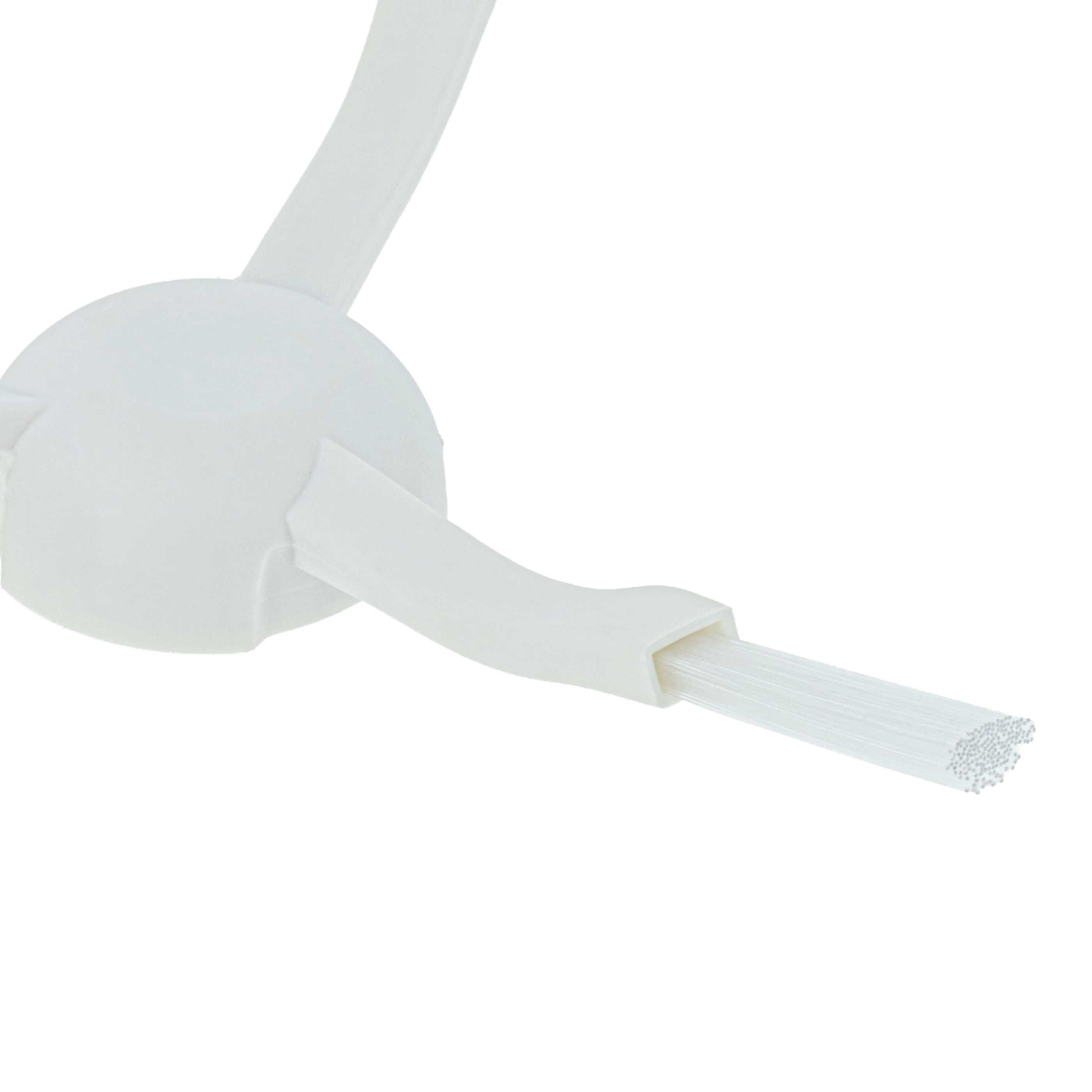 2x Side Brush suitable for Dreame, Xiaomi Mijia 1C Robot Vacuum Cleaner etc. - 3-armed, white