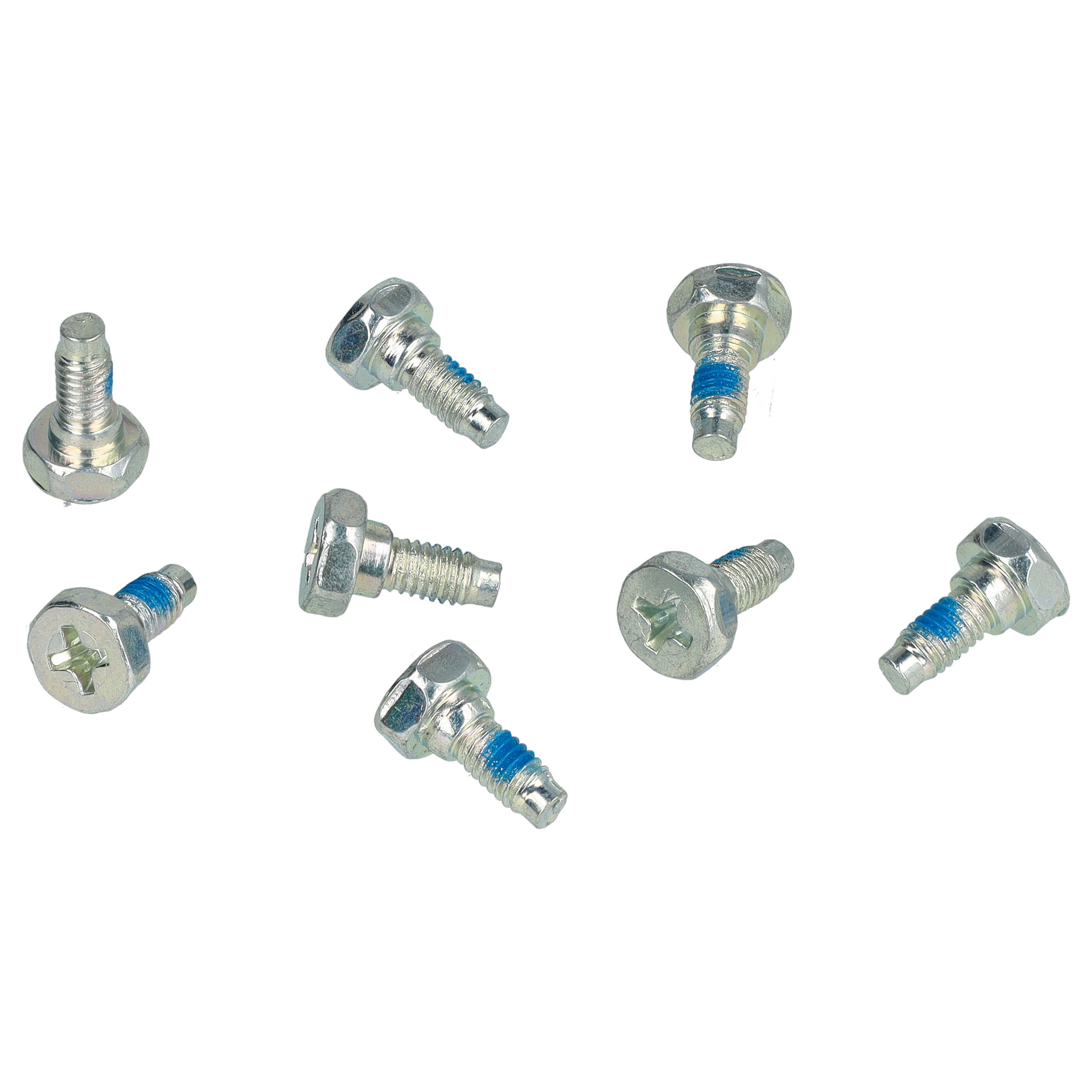 8x Exchange Blade replaces Arnold 1111-M6-1008 Cordless Lawnmower etc.chrome-carbon steel, Silver